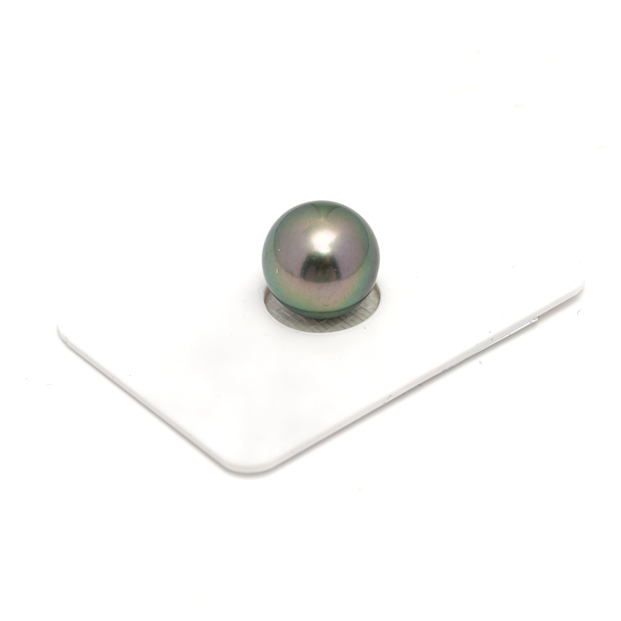 1pcs "High Luster" Light Green 12.4mm - RSR AAA/AA Quality Tahitian Pearl Single LP2265 OR12