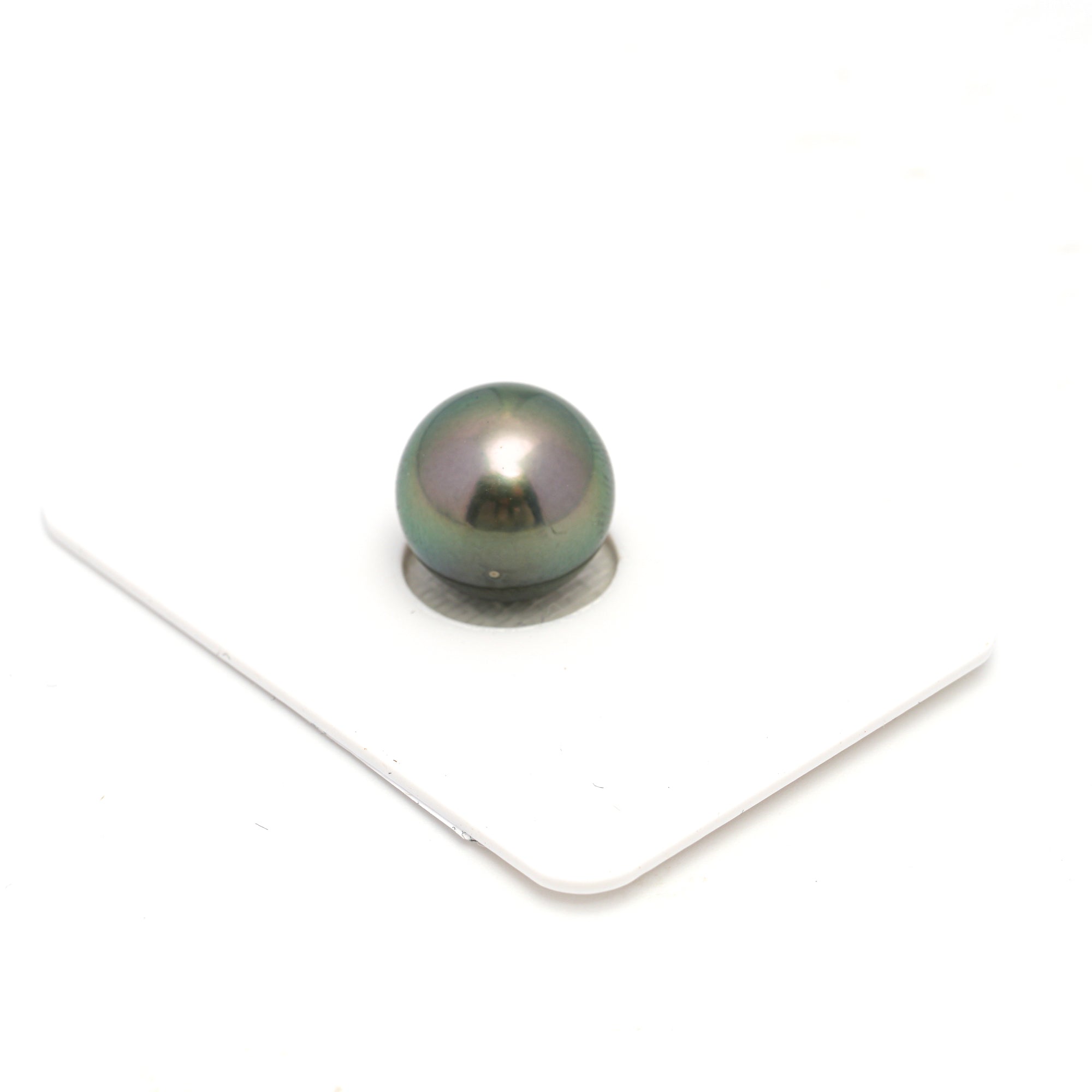 1pcs "High Luster" Light Green 12.4mm - RSR AAA/AA Quality Tahitian Pearl Single LP2265 OR12