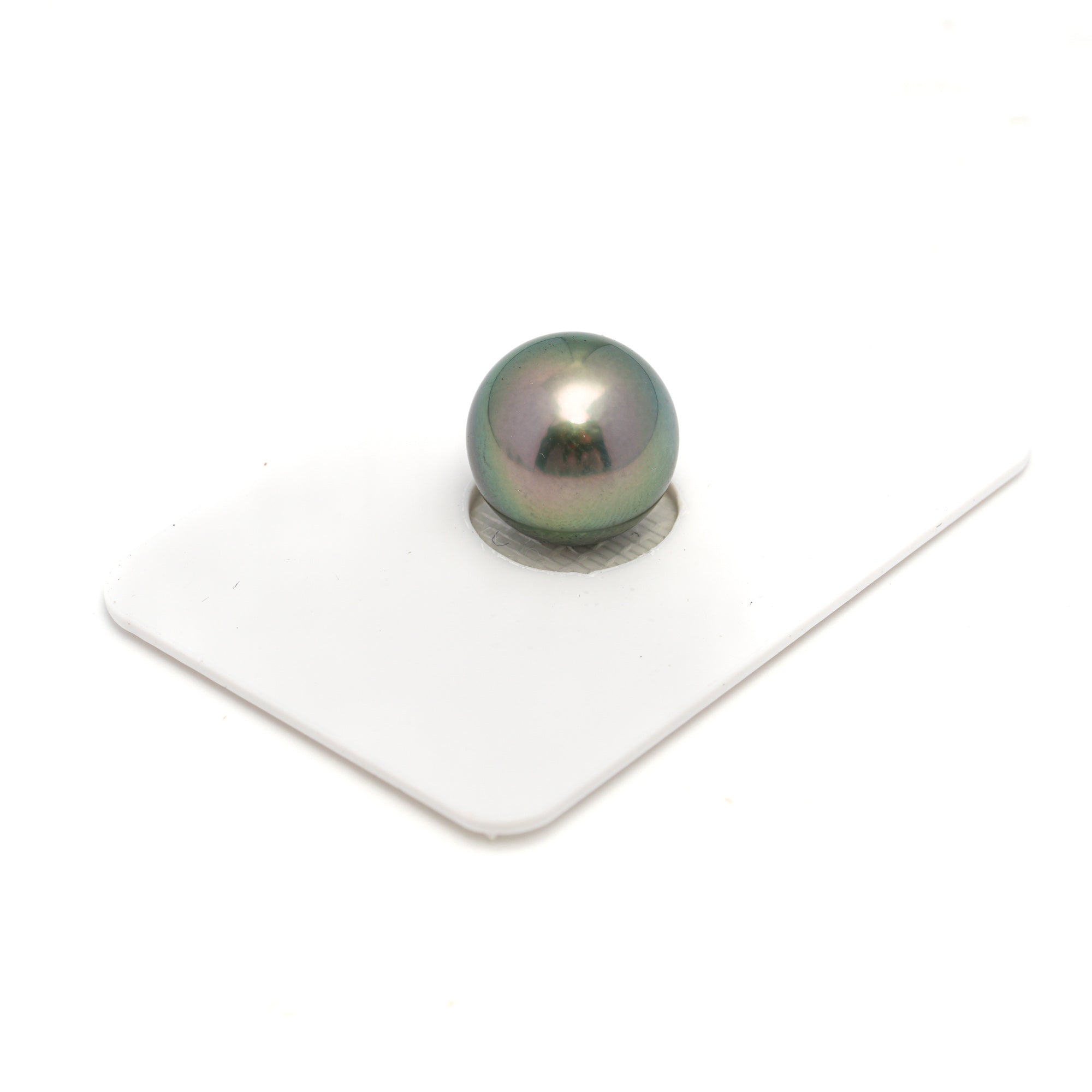 1pcs "High Luster" Light Green 12.4mm - RSR AAA/AA Quality Tahitian Pearl Single LP2265 OR12