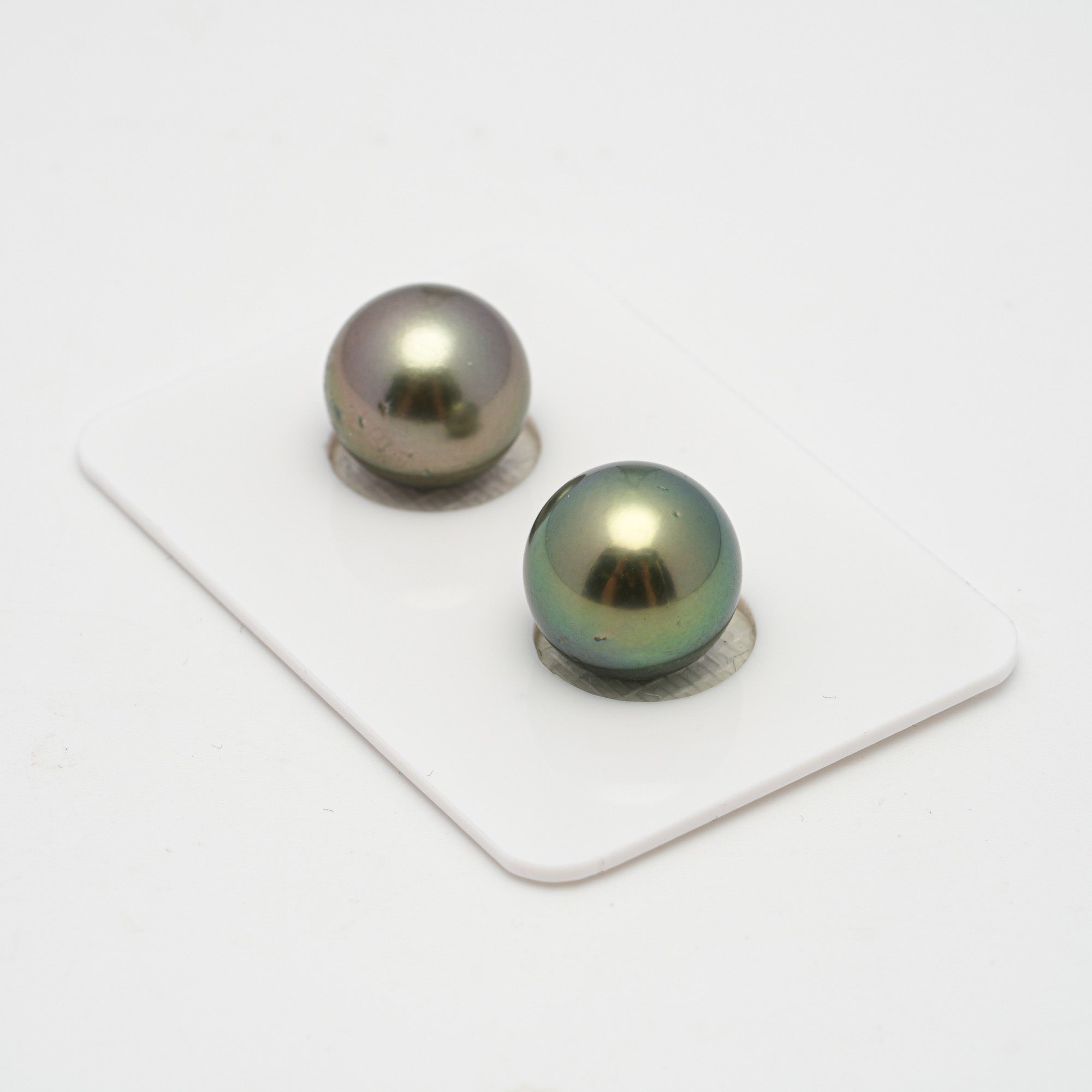 2pcs "High Luster" Mix 11.8-11.9mm - RSR AAA/AA Quality Tahitian Pearl Pair ER1505 TH1