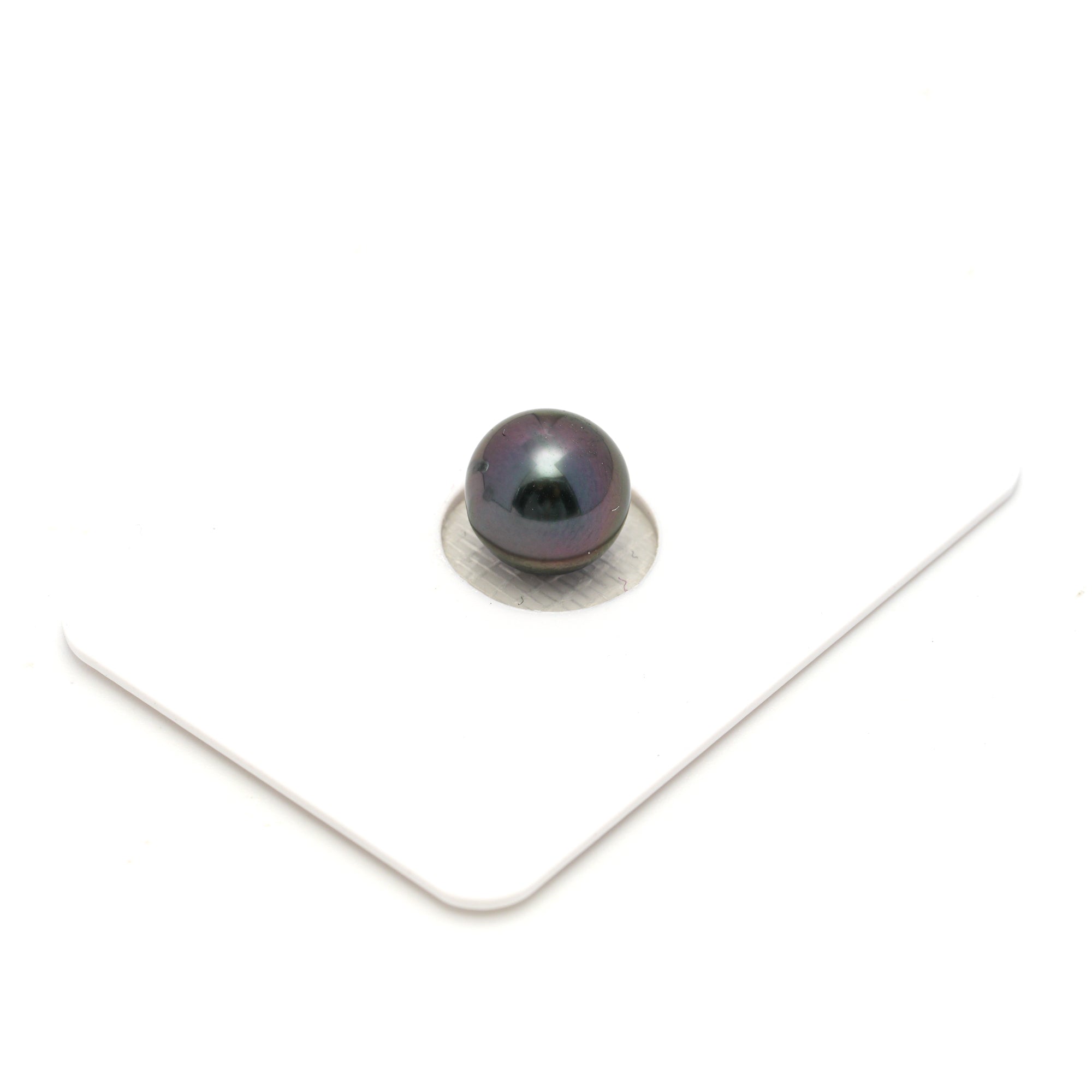 1pcs "High Luster" Purple 9.4mm - NR AAA Quality Tahitian Pearl Single LP2294 HL4