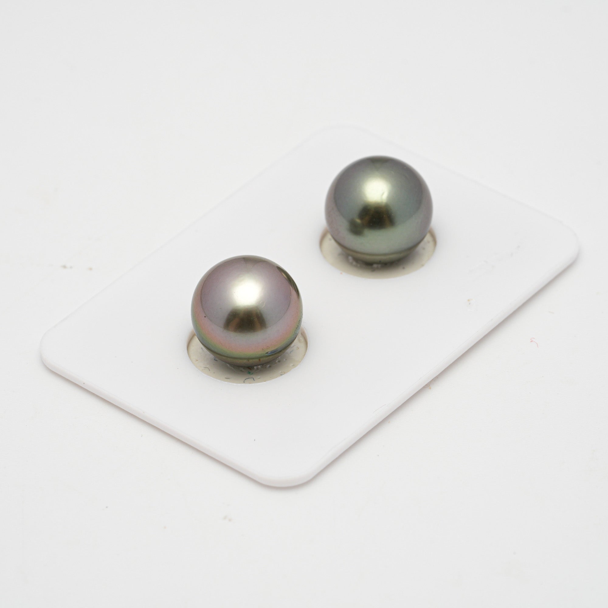 2pcs Light 11.2mm - RSR AAA/AA Quality Tahitian Pearl Pair ER1515 TH1
