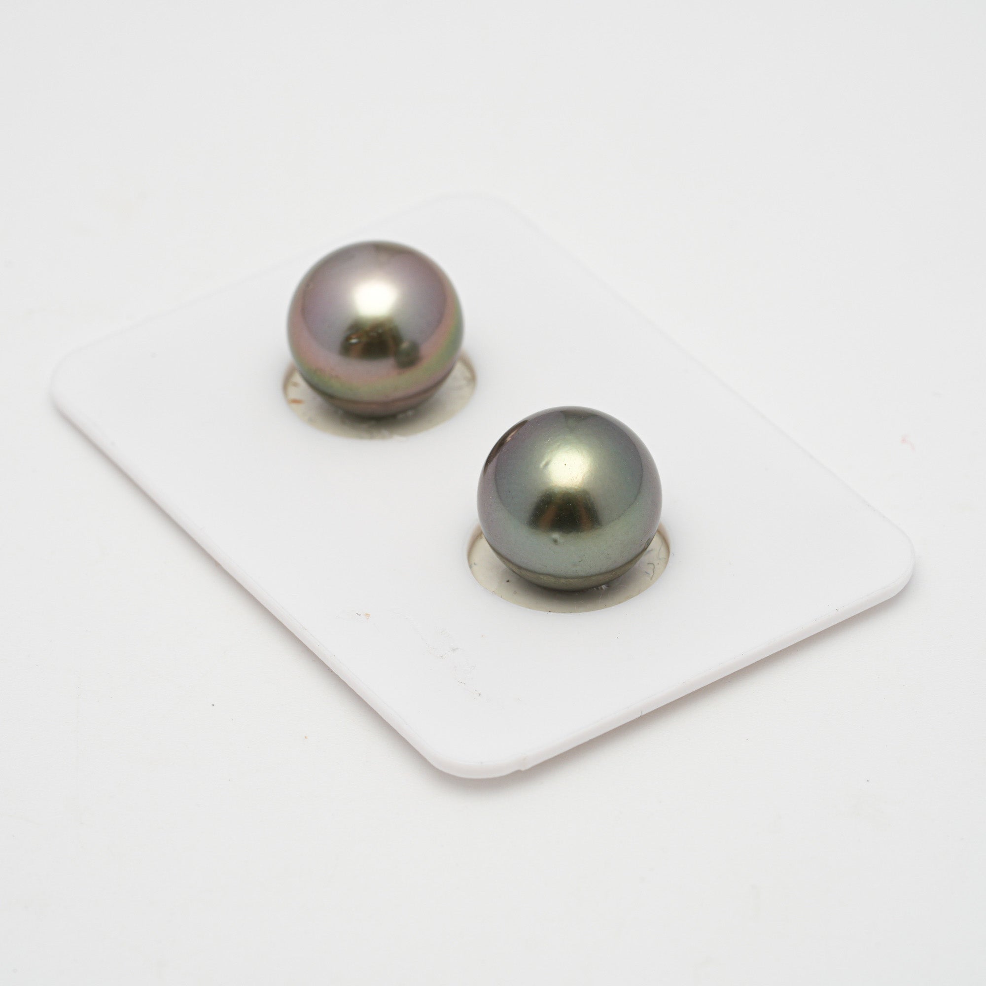 2pcs Light 11.2mm - RSR AAA/AA Quality Tahitian Pearl Pair ER1515 TH1