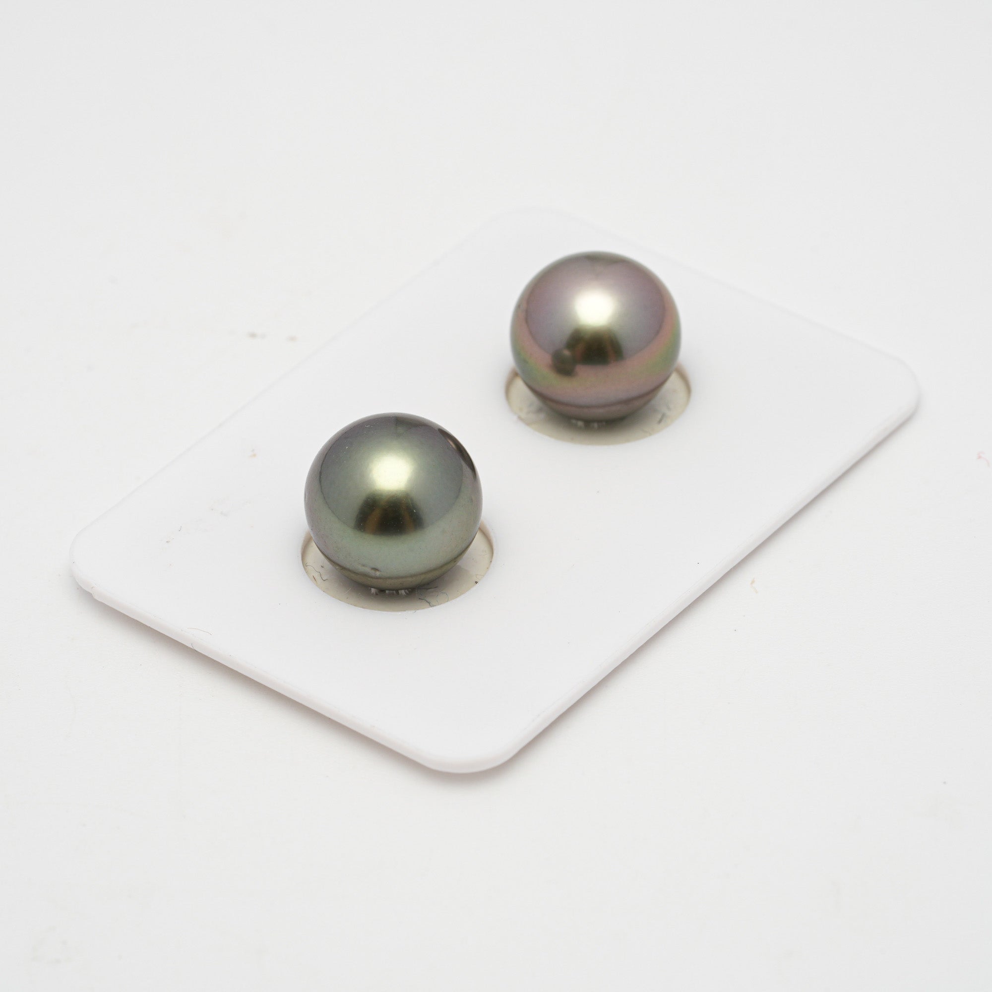 2pcs Light 11.2mm - RSR AAA/AA Quality Tahitian Pearl Pair ER1515 TH1