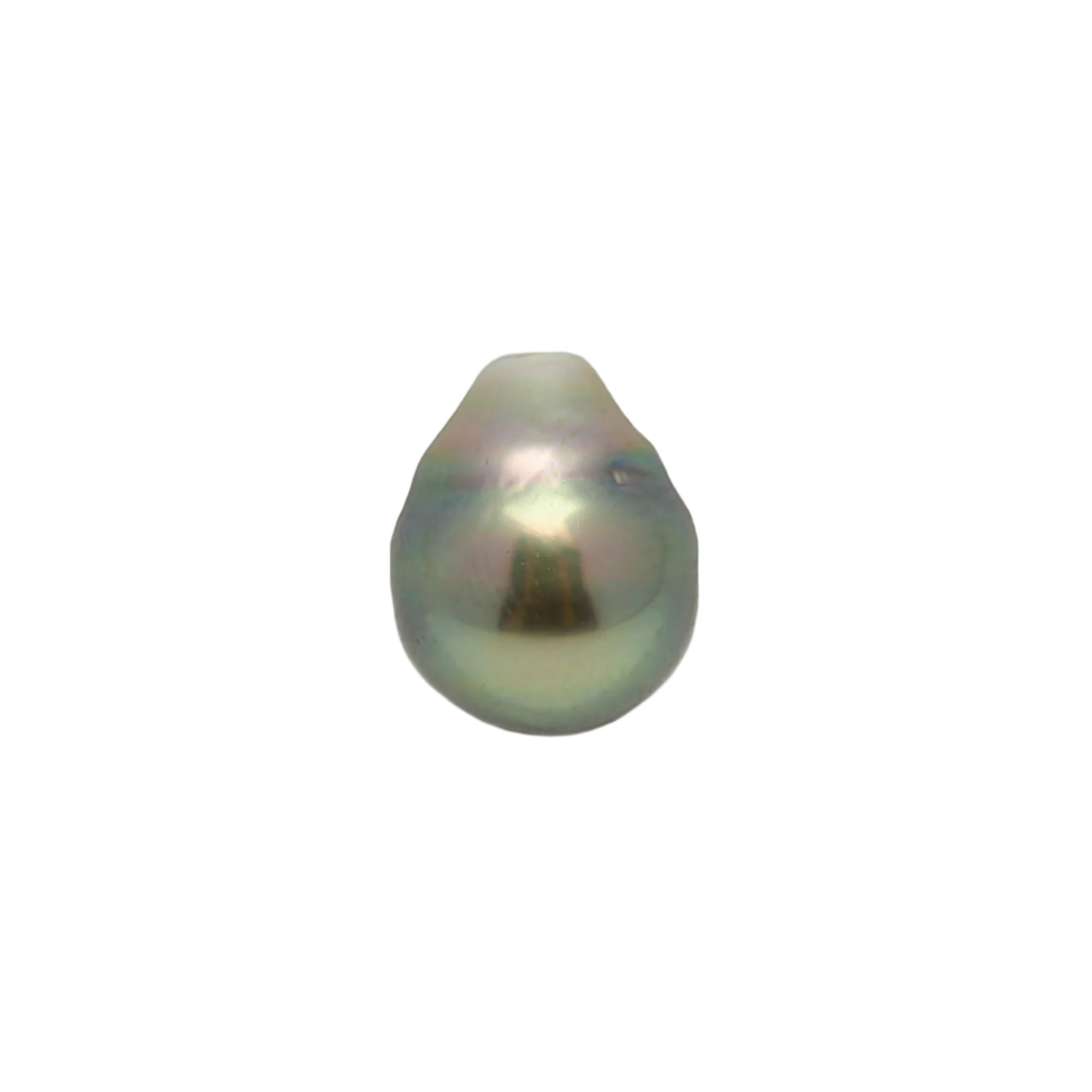1pcs "High Luster" Light Green 8.9mm - CL/SB AAA/AA Quality Tahitian Pearl Single LP1718 OR9