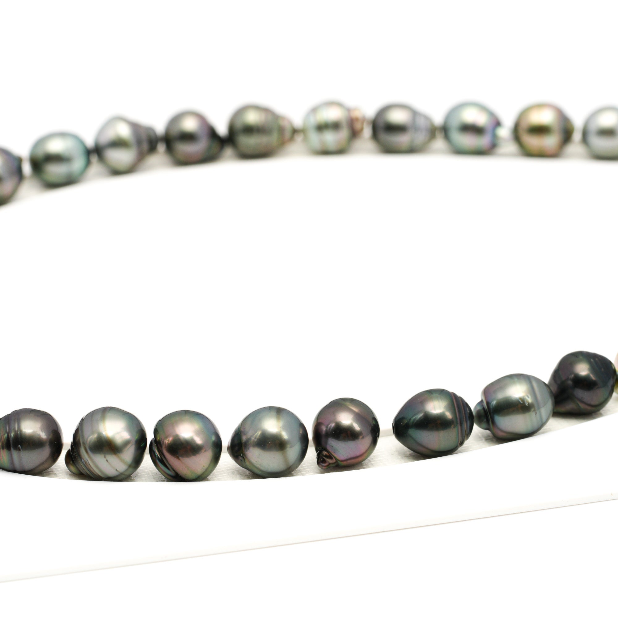 35pcs Multicolor 9-11mm - CL/SB AAA/AA Quality Tahitian Pearl Necklace NL1721 TH5