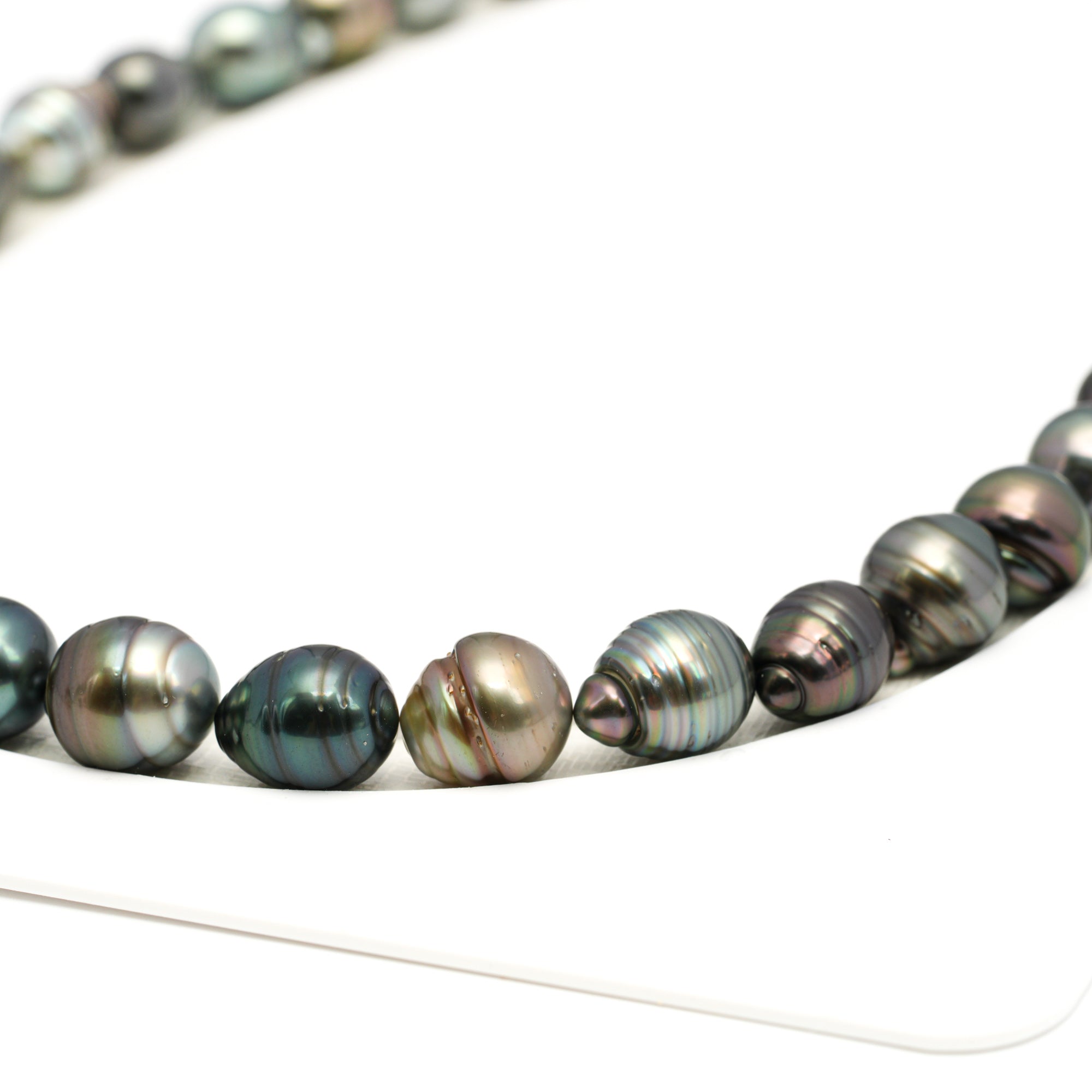 35pcs Multicolor 9-11mm - CL/SB AAA/AA Quality Tahitian Pearl Necklace NL1721 TH5