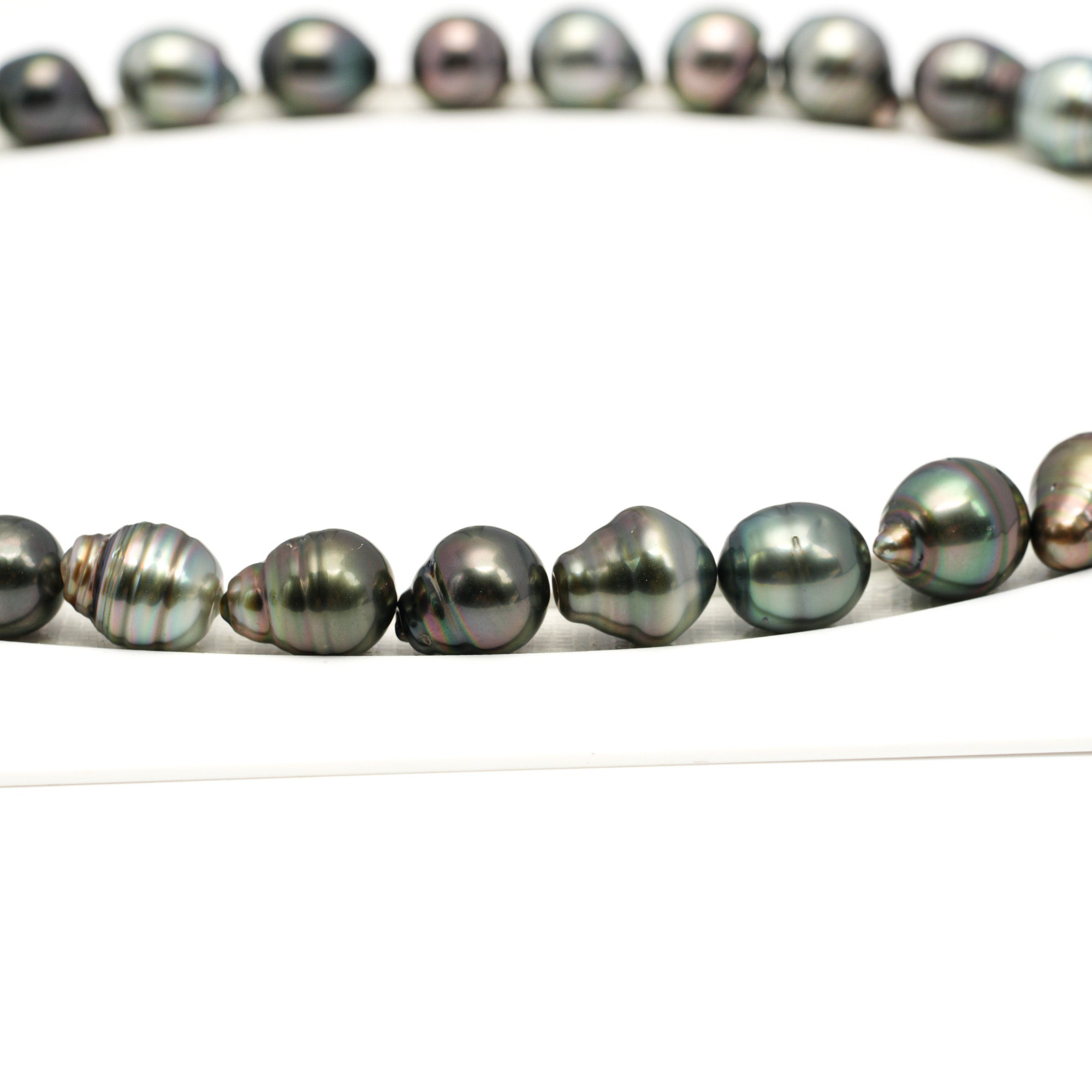 35pcs Multicolor 9-11mm - CL/SB AAA/AA Quality Tahitian Pearl Necklace NL1721 TH5