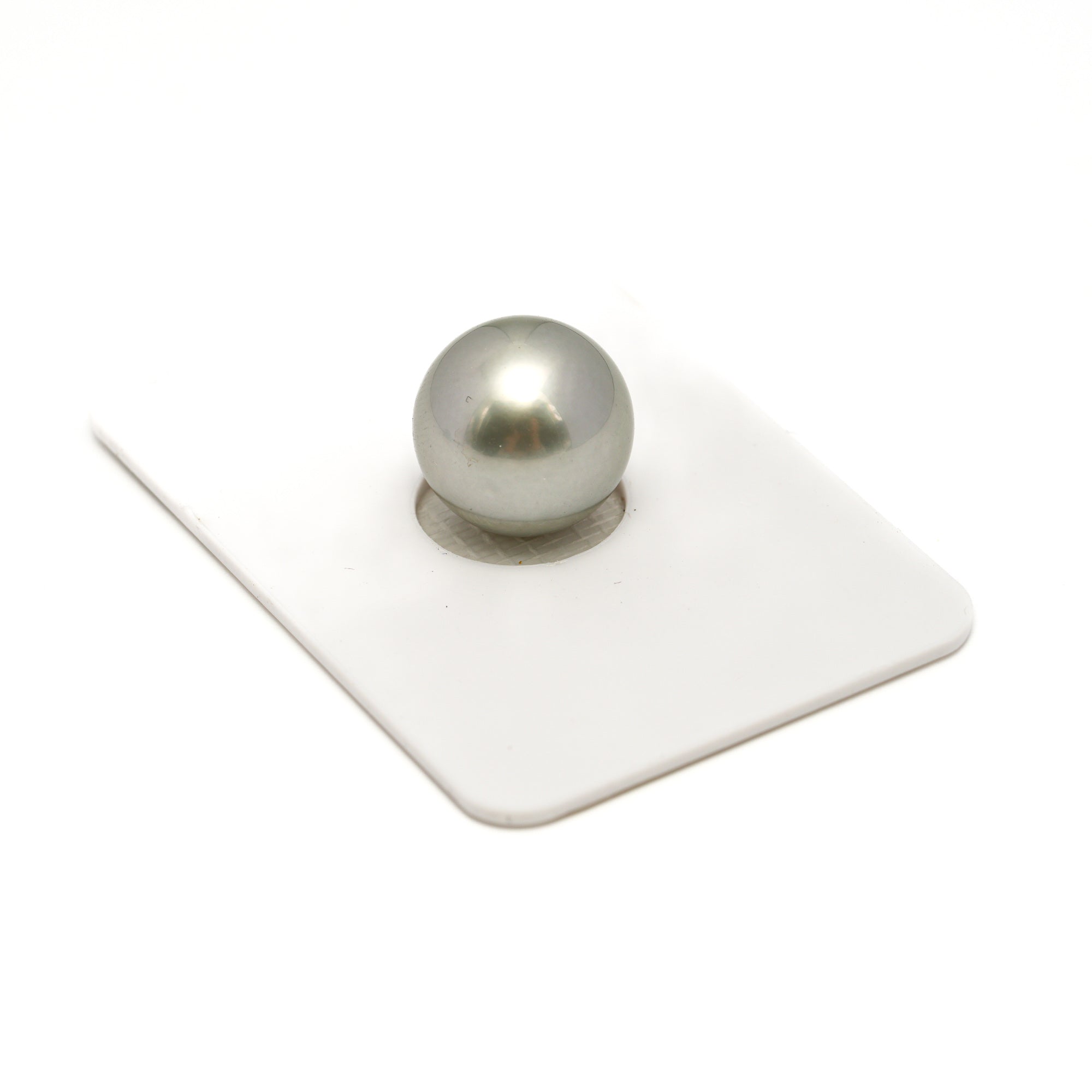 1pcs "High Luster" Silver 12.8mm - RSR AAA Quality Tahitian Pearl Single LP2397 OR6