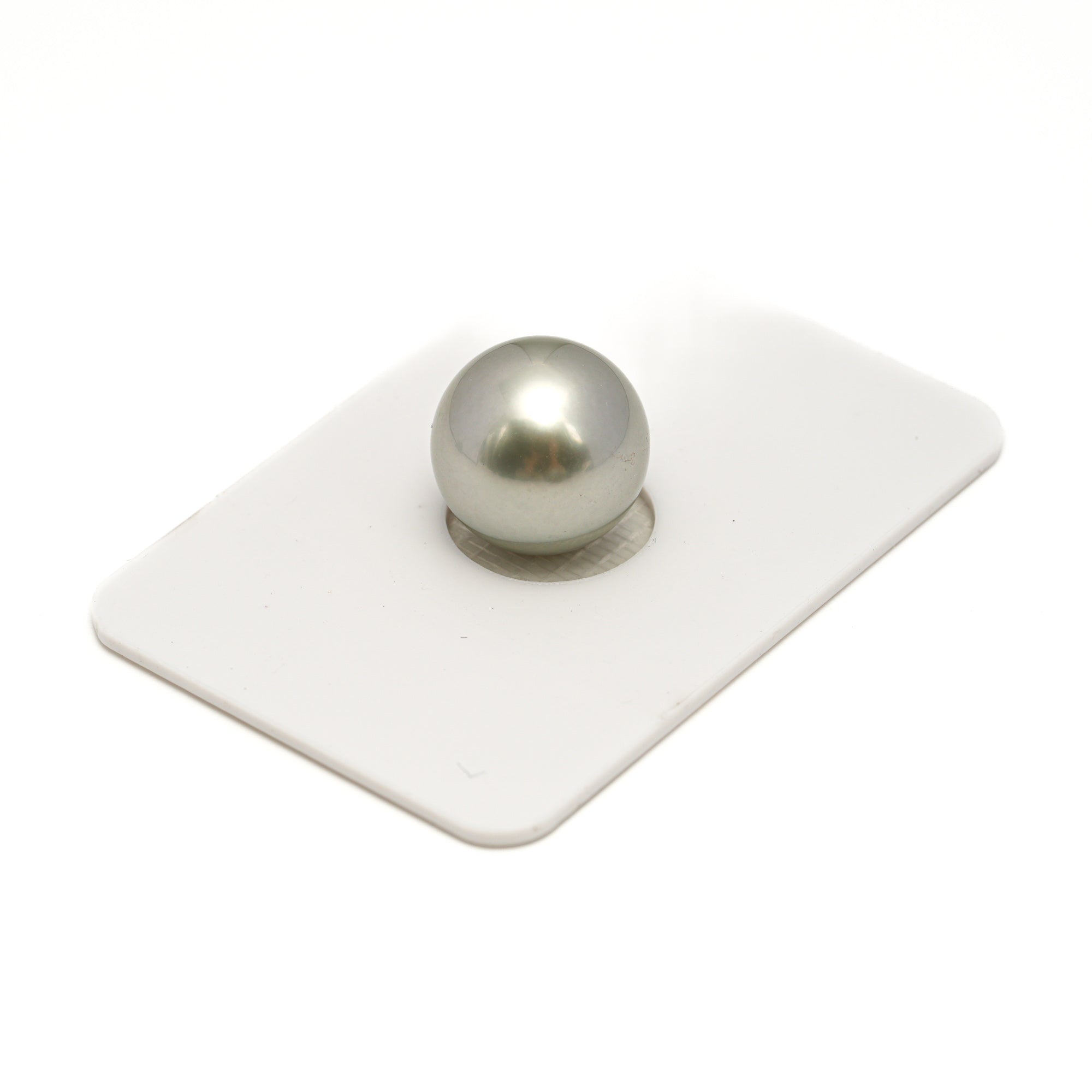 1pcs "High Luster" Silver 12.8mm - RSR AAA Quality Tahitian Pearl Single LP2397 OR6