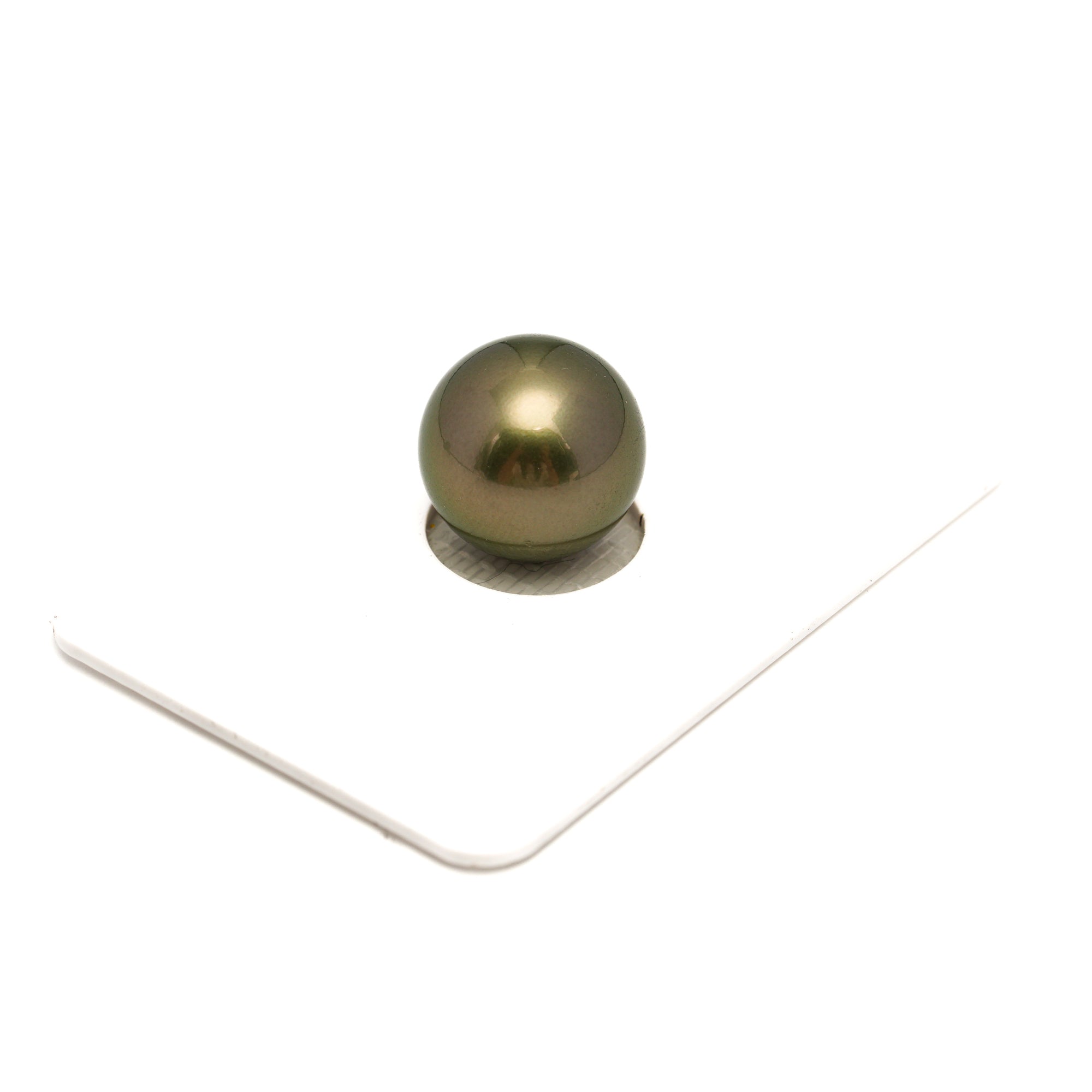 1pcs Yellow Green 12.7mm - RSR TOP Quality Tahitian Pearl Single LP2395 OR6