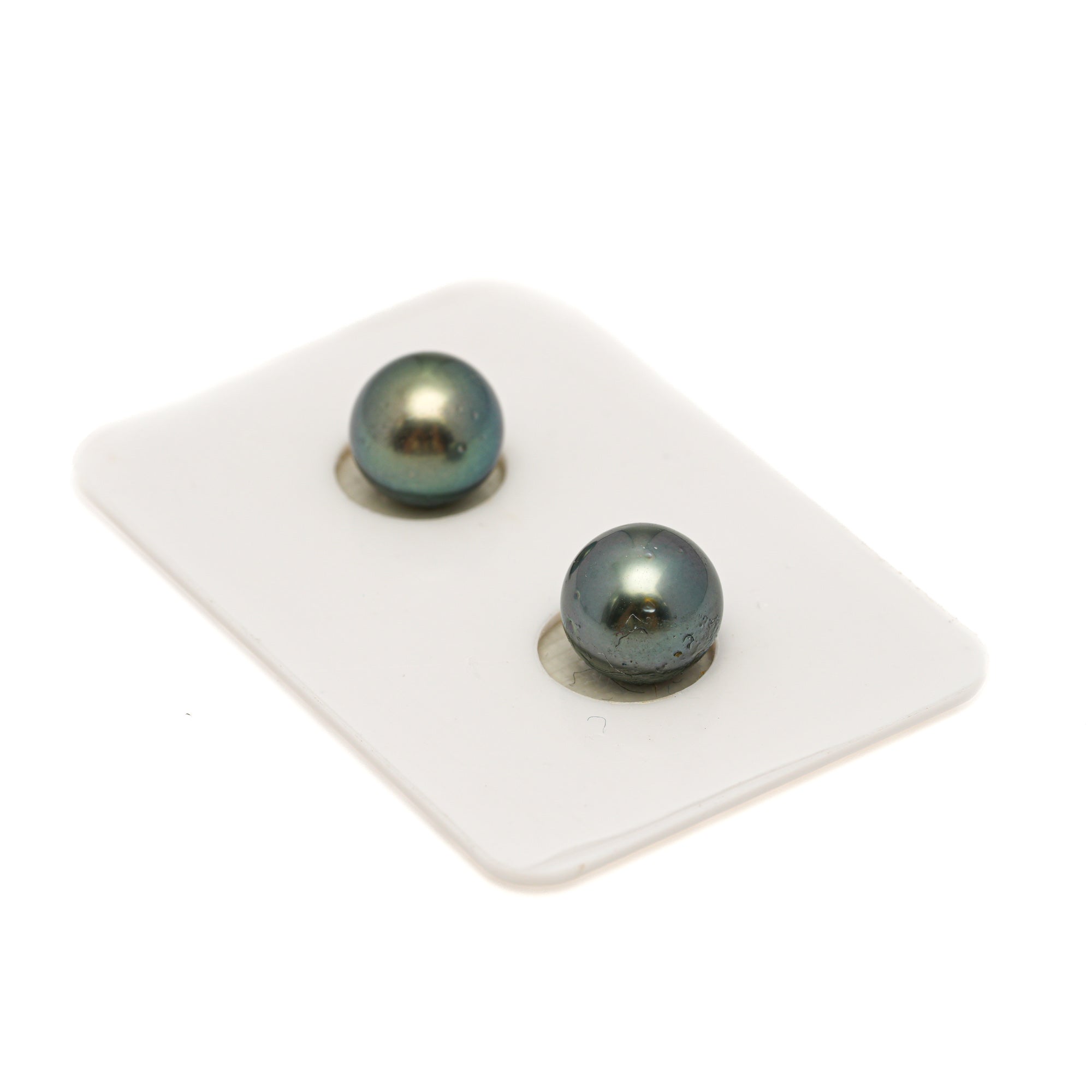 2pcs Multicolor 9.3-9.4mm - RSR AA Quality Tahitian Pearl Pair ER1839 OR13