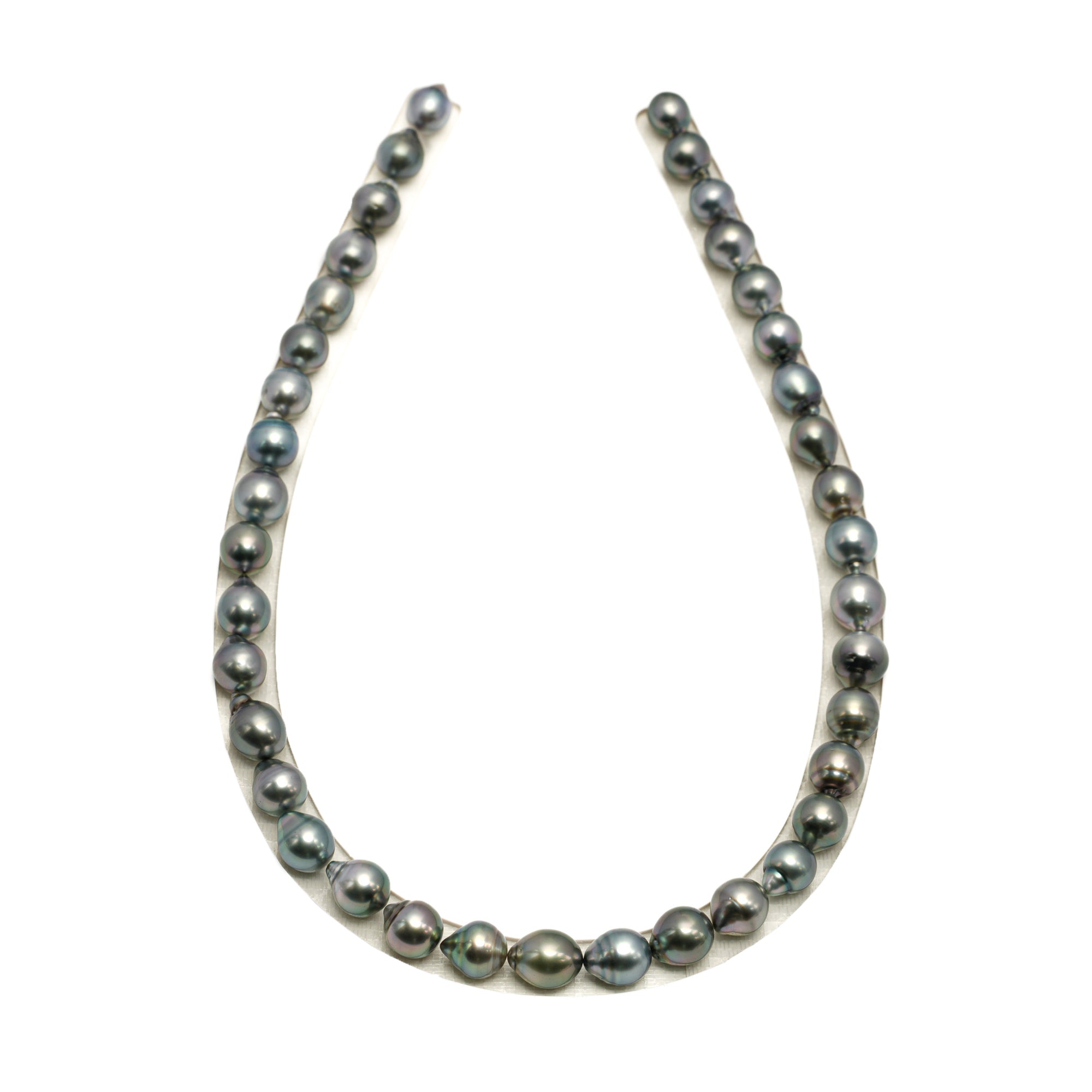 38pcs Light Mix 8-10mm - CL/SB AAA/AA Quality Tahitian Pearl Necklace NL1773 LP1