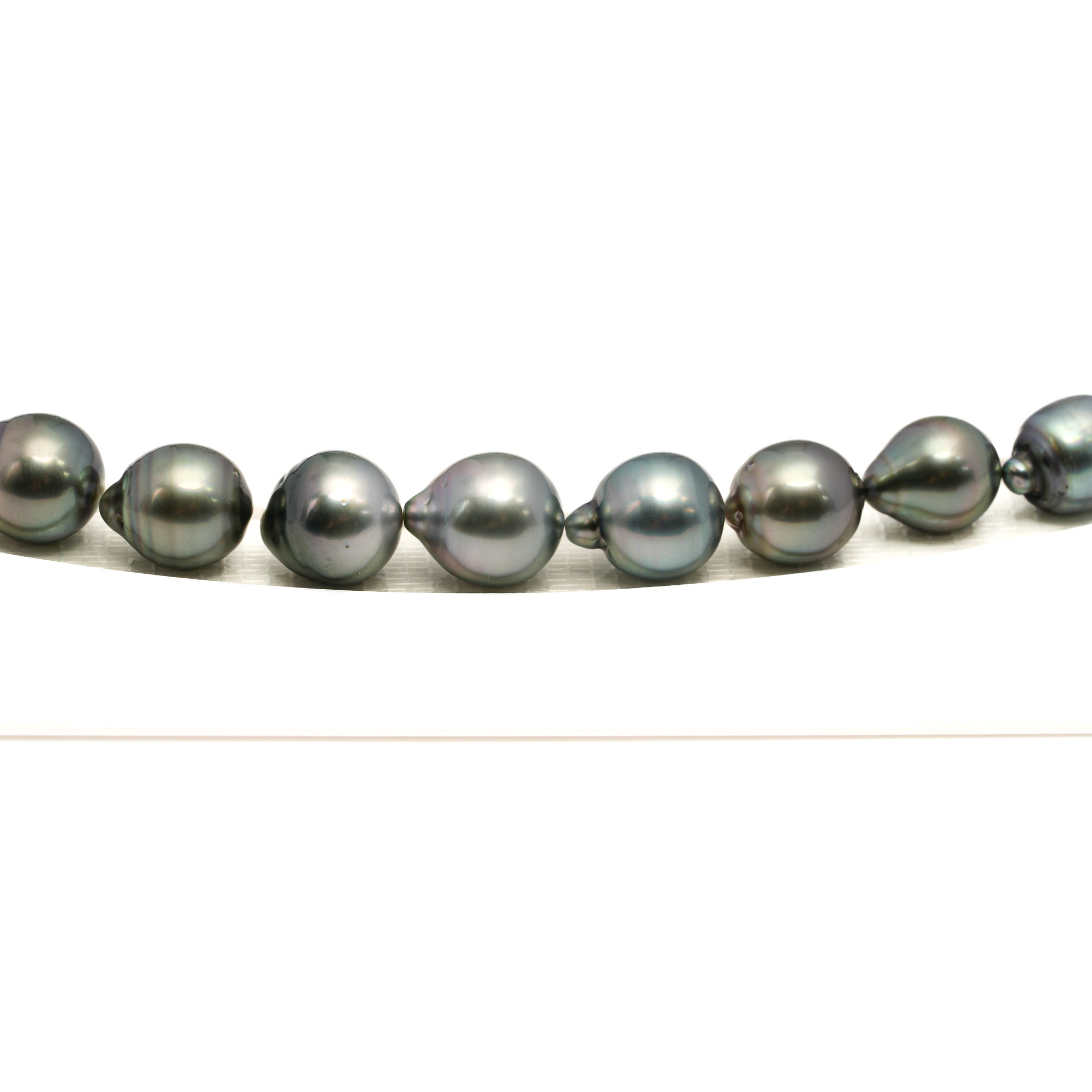 38pcs Light Mix 8-10mm - CL/SB AAA/AA Quality Tahitian Pearl Necklace NL1773 LP1