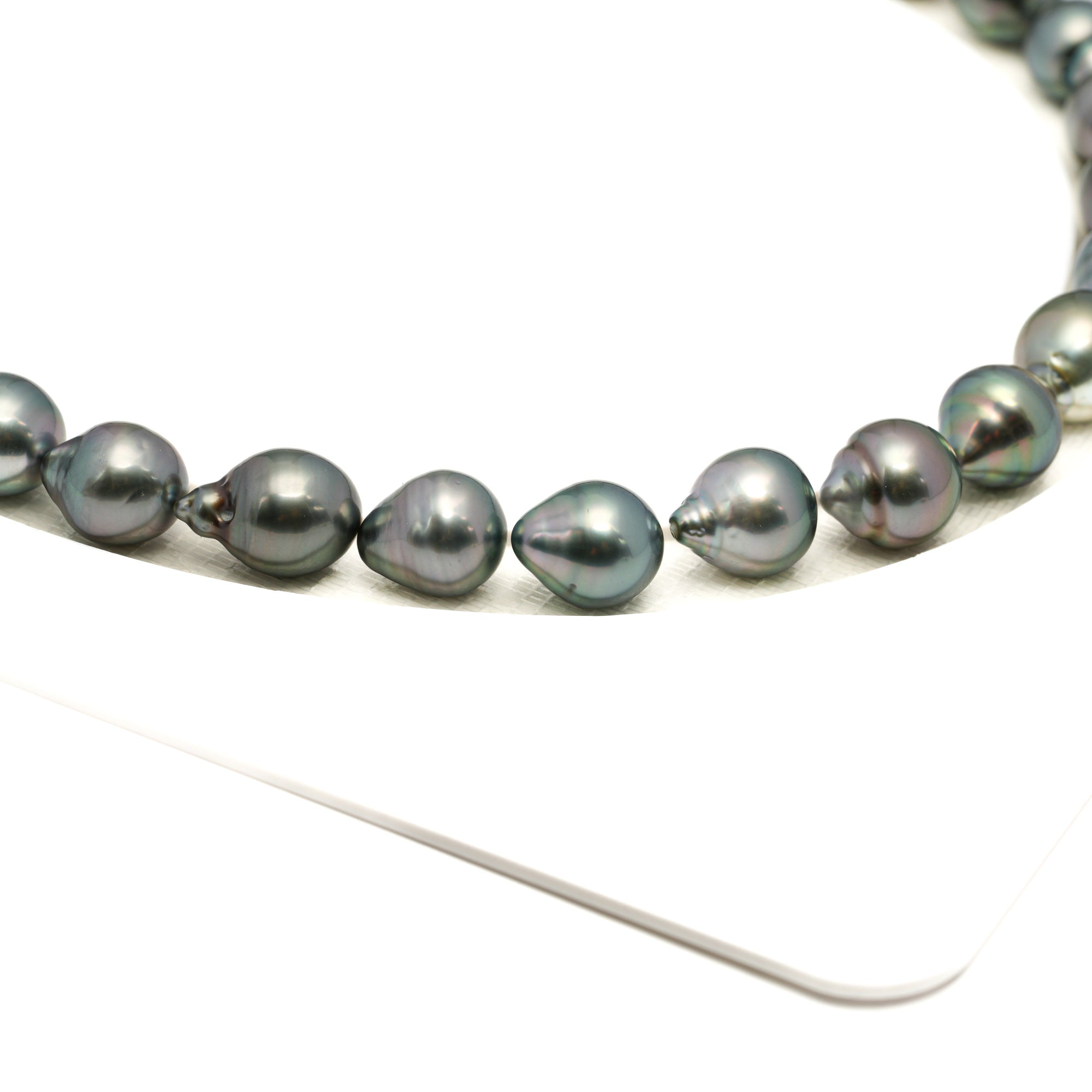 38pcs Light Mix 8-10mm - CL/SB AAA/AA Quality Tahitian Pearl Necklace NL1773 LP1