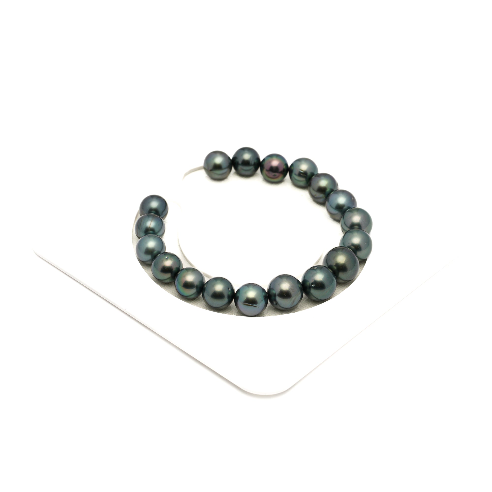 18pcs Dark Mix 9-11mm - SR/NR AAA/AA Quality Tahitian Pearl Bracelet BR2446 LP1
