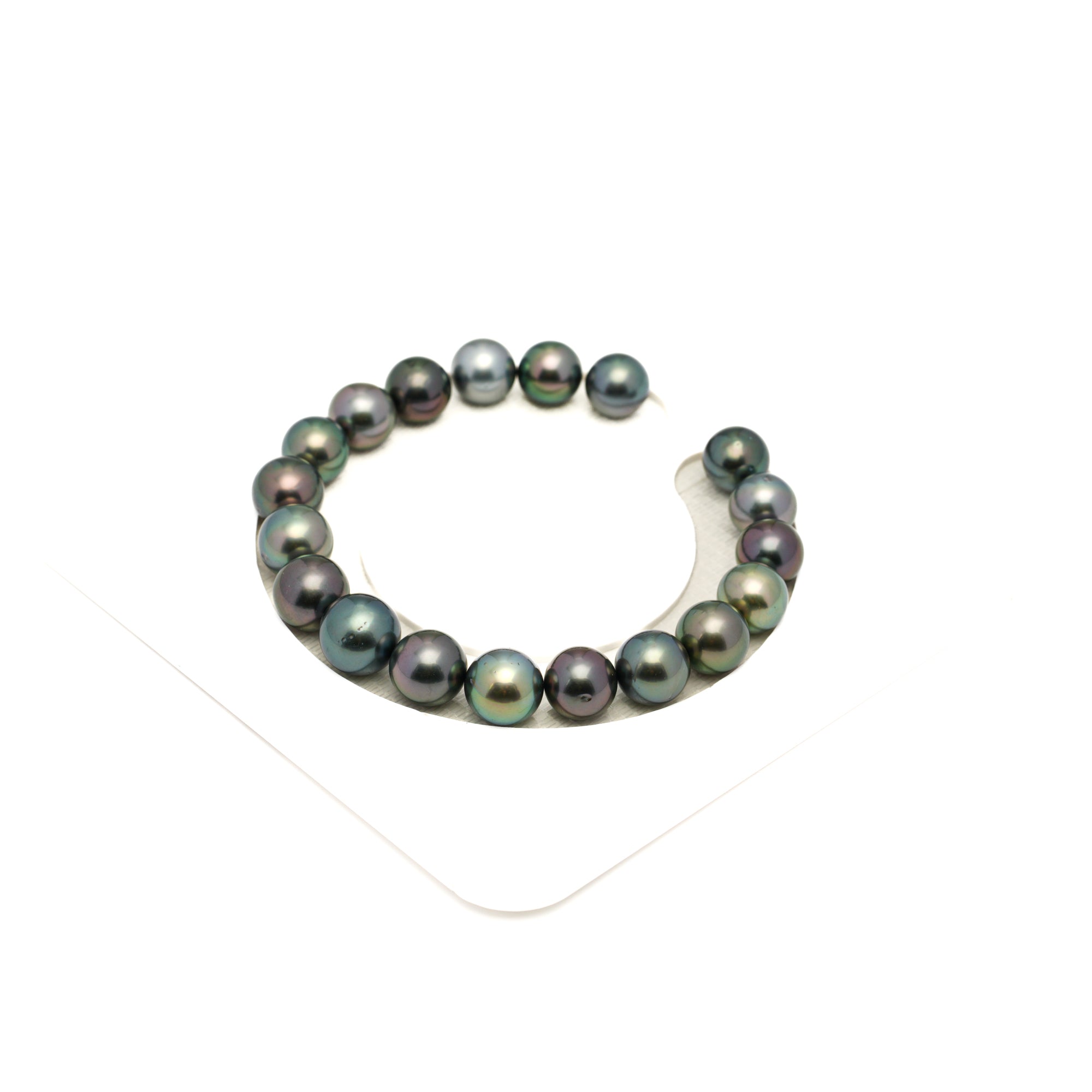 19pcs "High Luster" Multicolor 9-10mm - SR AAA Quality Tahitian Pearl Bracelet BR2445 LP1