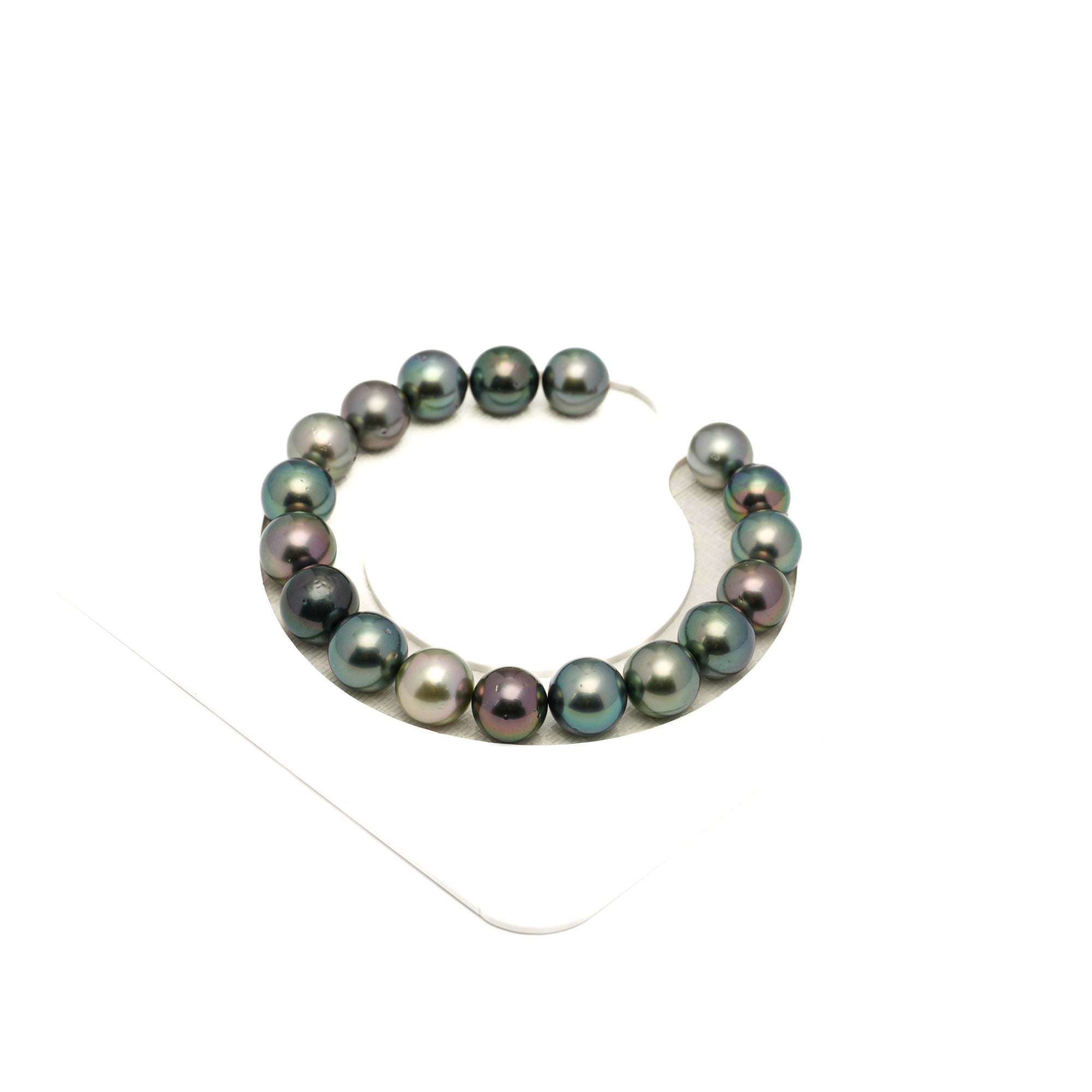 18pcs "High Luster" Multicolor 9-10mm - SR AAA/AA Quality Tahitian Pearl Bracelet BR2447 LP1