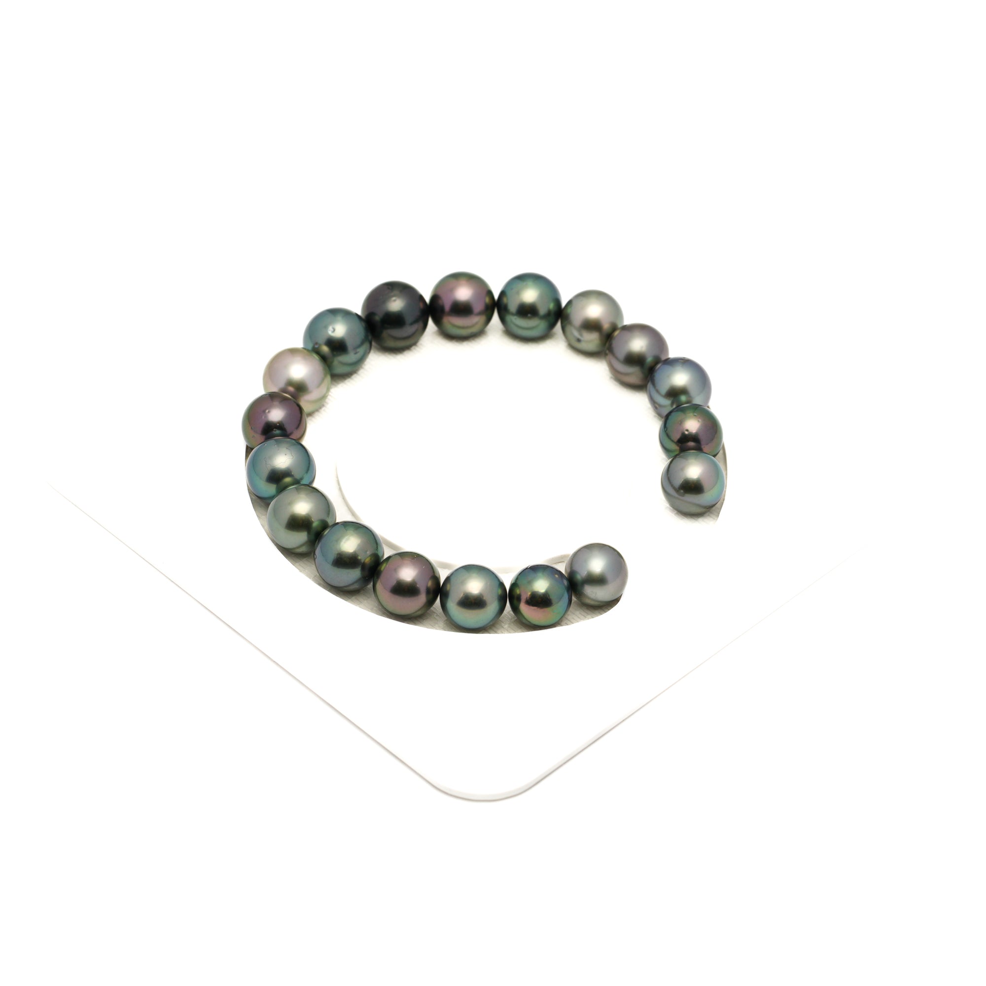 18pcs "High Luster" Multicolor 9-10mm - SR AAA/AA Quality Tahitian Pearl Bracelet BR2447 LP1