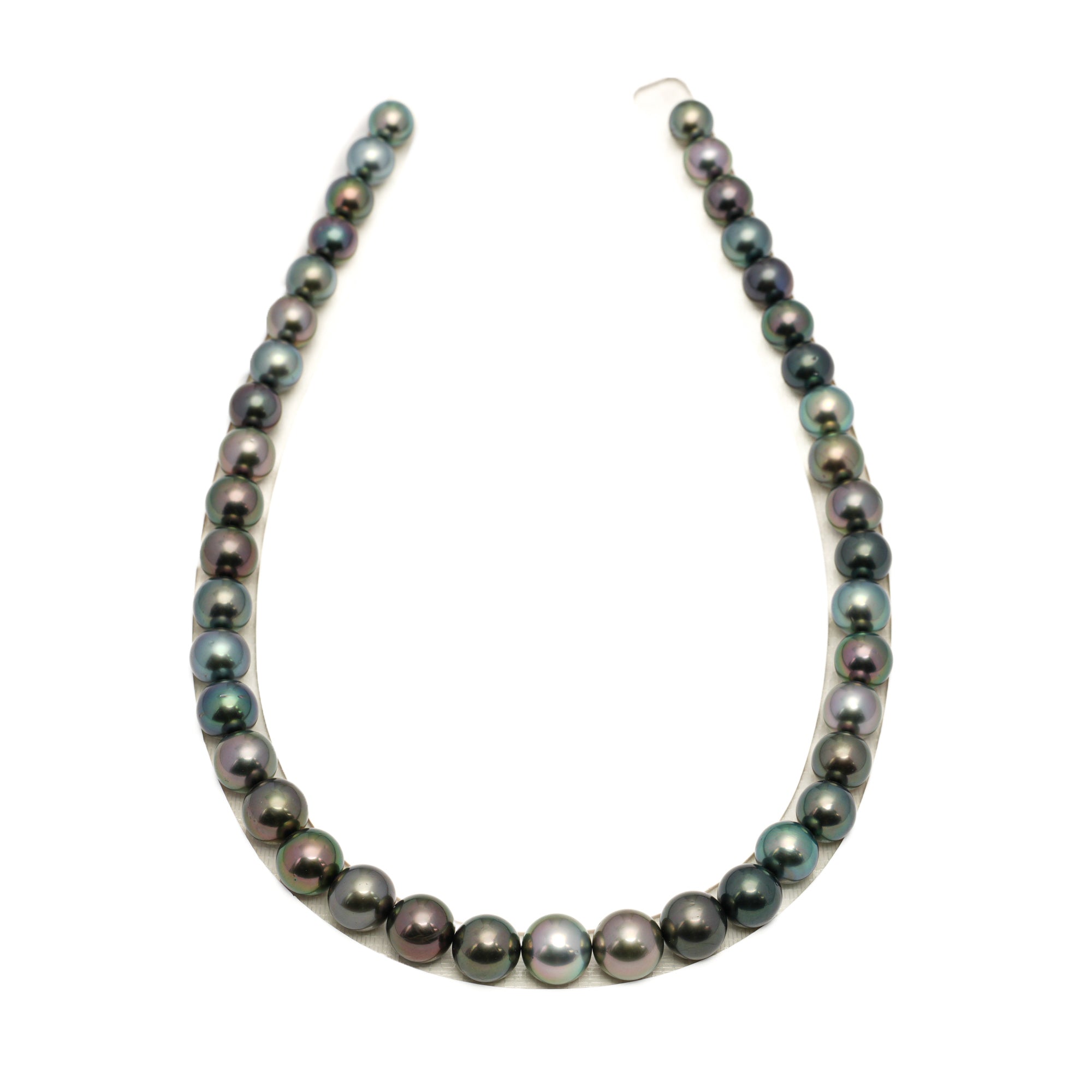 41pcs "High Luster" Multicolor 8-12mm - RSR AAA Quality Tahitian Pearl Necklace NL1778 LP1