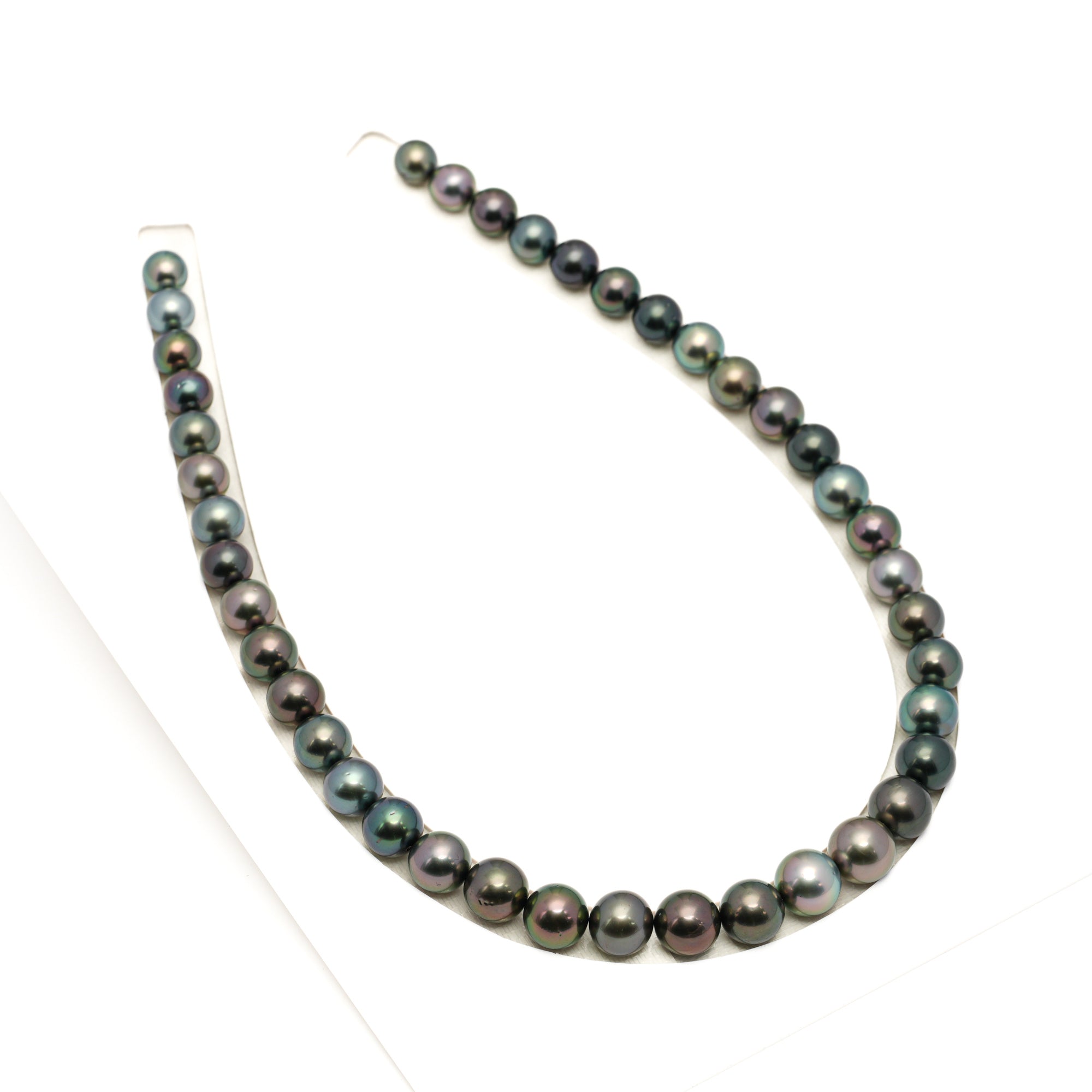 41pcs "High Luster" Multicolor 8-12mm - RSR AAA Quality Tahitian Pearl Necklace NL1778 LP1