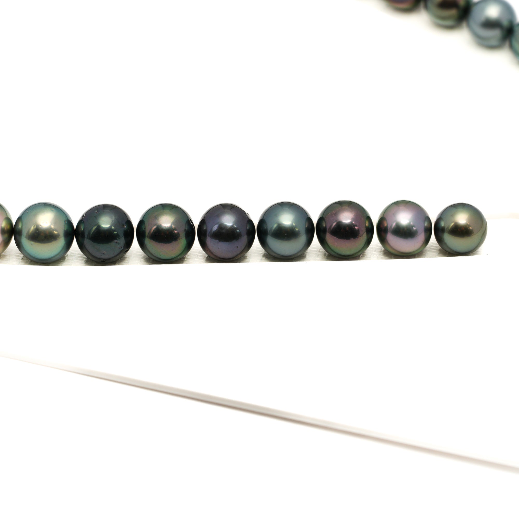 41pcs "High Luster" Multicolor 8-12mm - RSR AAA Quality Tahitian Pearl Necklace NL1778 LP1