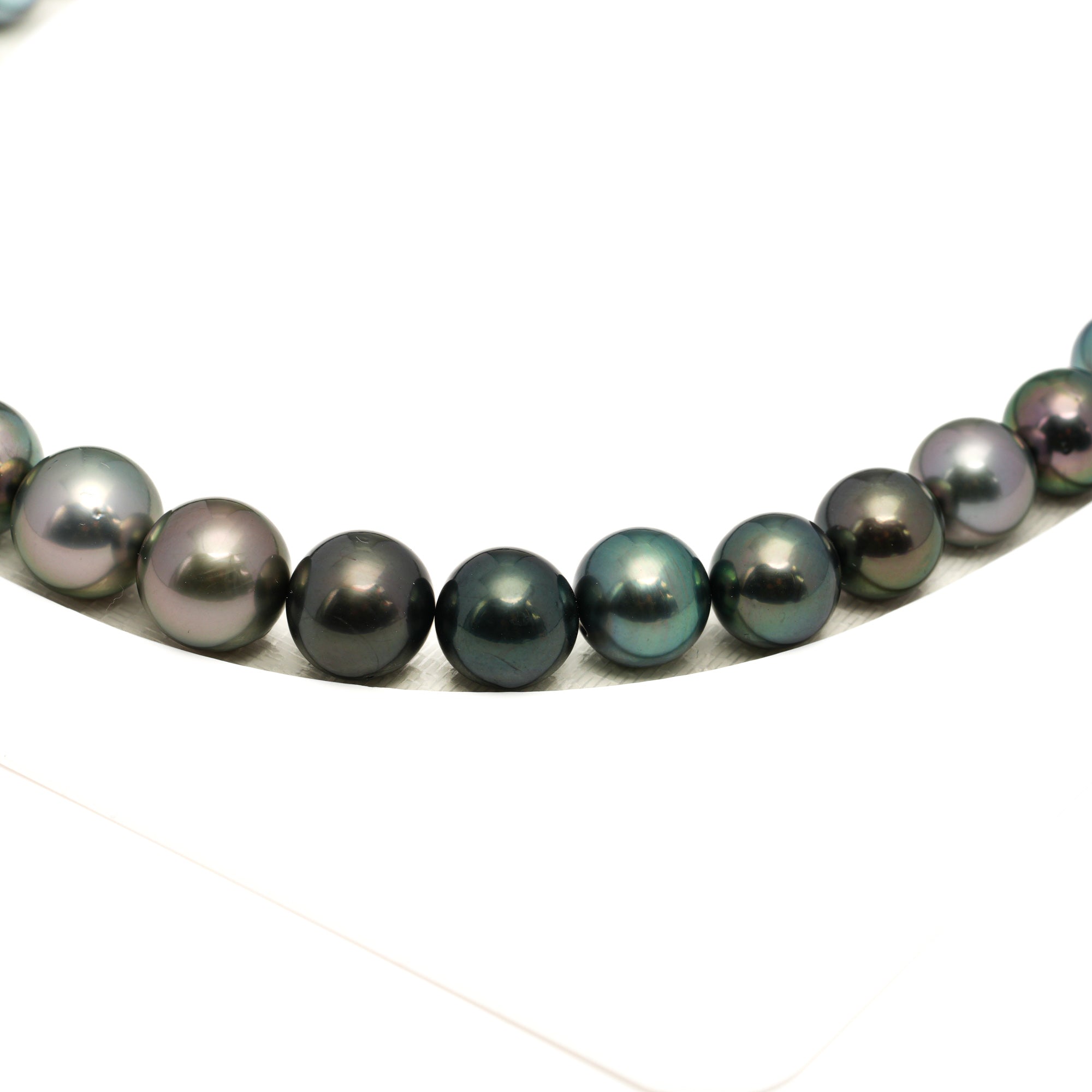 41pcs "High Luster" Multicolor 8-12mm - RSR AAA Quality Tahitian Pearl Necklace NL1778 LP1