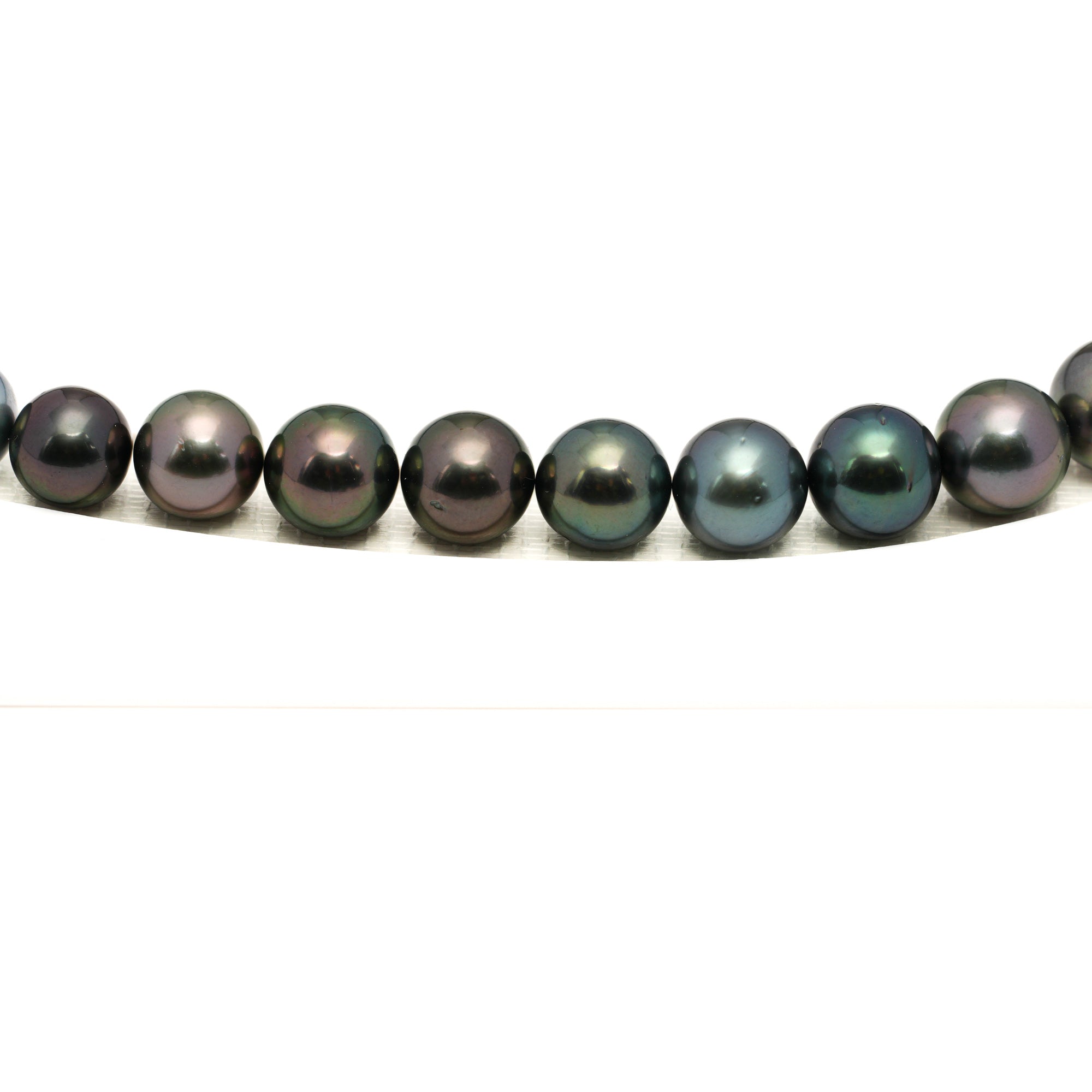 41pcs "High Luster" Multicolor 8-12mm - RSR AAA Quality Tahitian Pearl Necklace NL1778 LP1