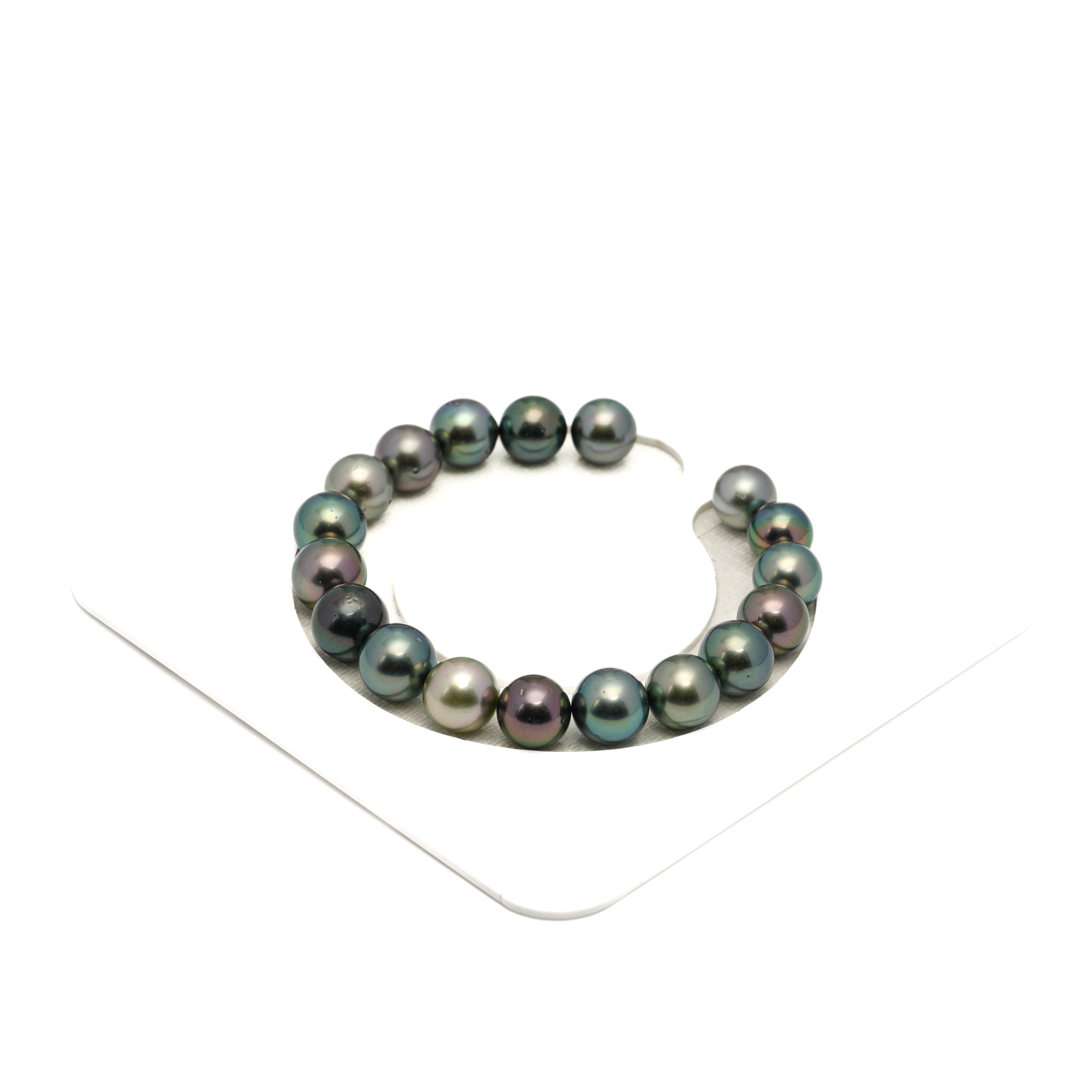 18pcs "High Luster" Multicolor 9-10mm - SR AAA/AA Quality Tahitian Pearl Bracelet BR2447 LP1