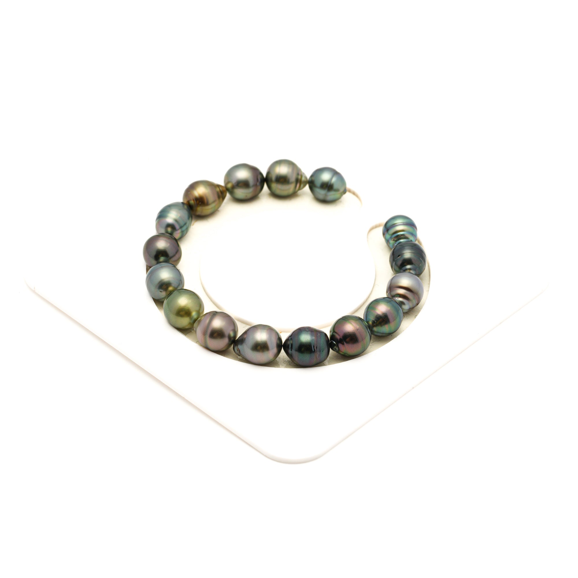16pcs "Mid Luster" Multicolor 8-10mm - SB/CL AAA/AA Quality Tahitian Pearl Bracelet BR2521 LP4