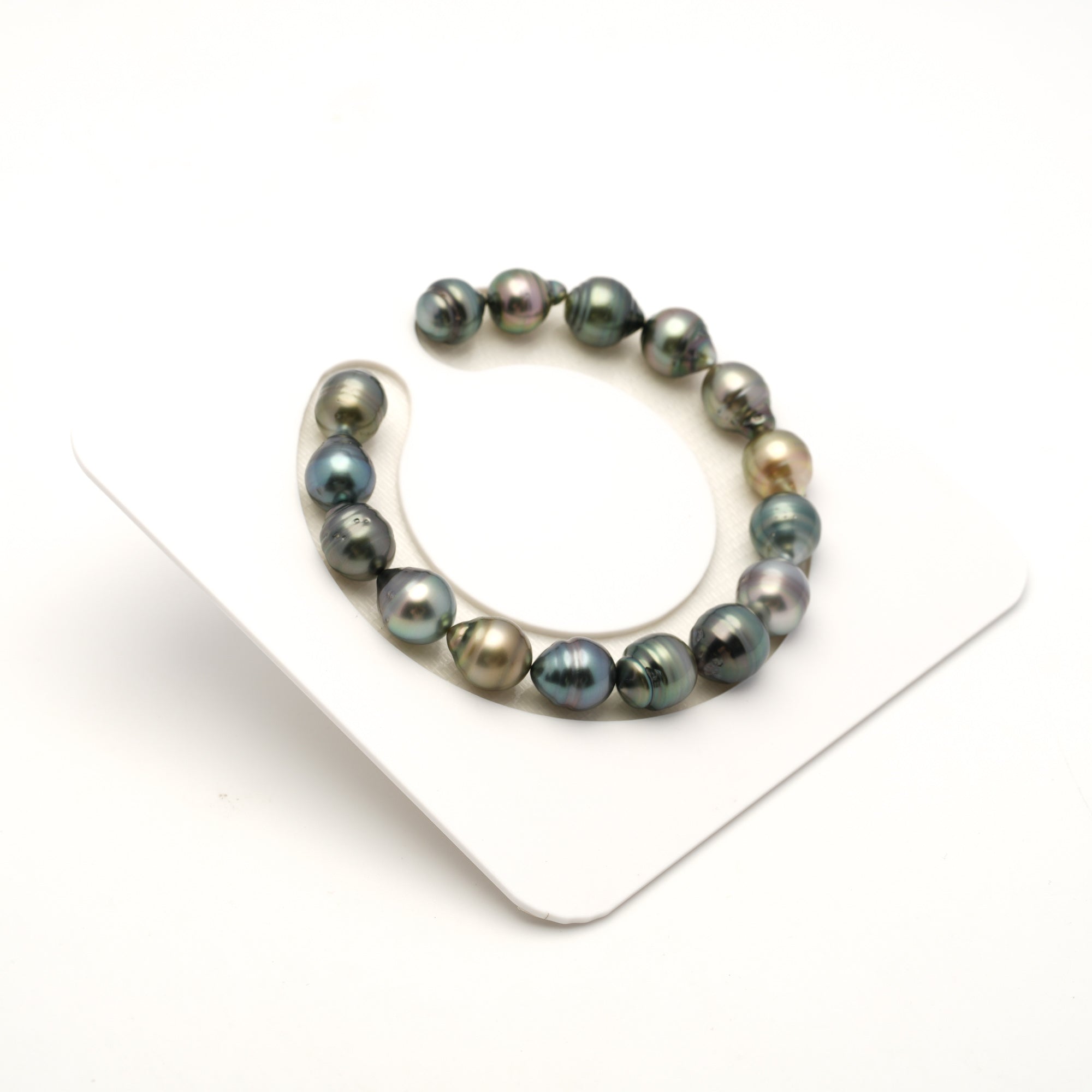 16pcs Multicolor 9-10mm - SB/CL AAA/AA Quality Tahitian Pearl Bracelet BR2530 LP4