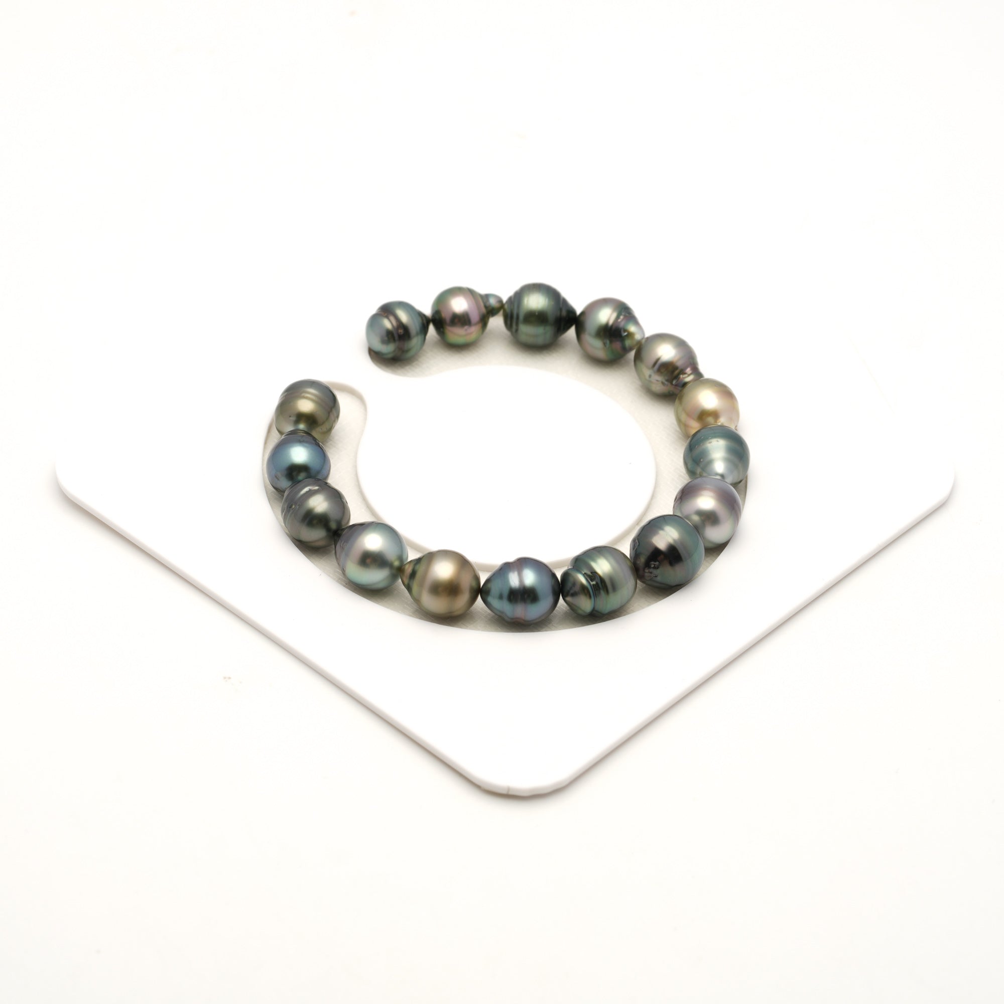 16pcs Multicolor 9-10mm - SB/CL AAA/AA Quality Tahitian Pearl Bracelet BR2530 LP4