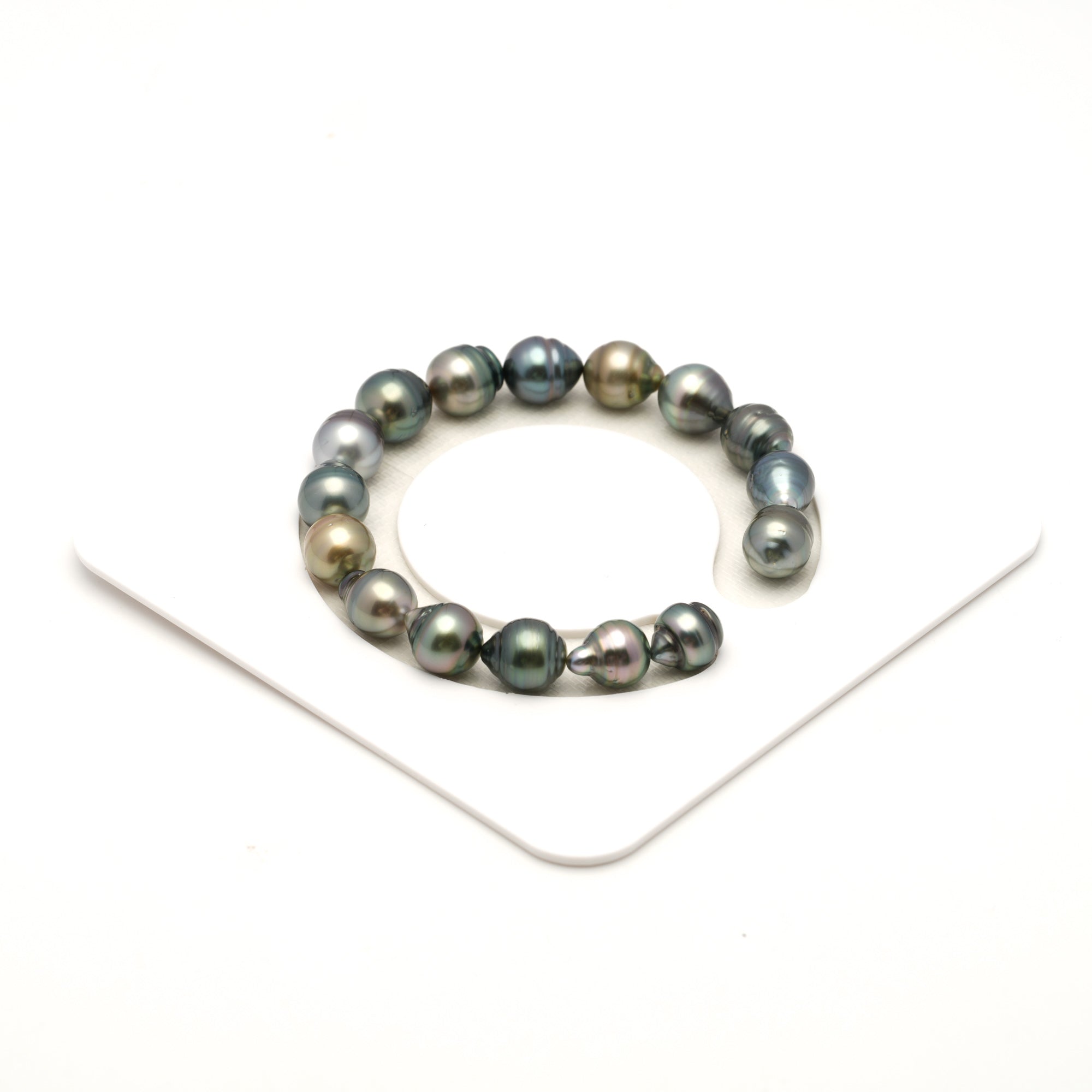 16pcs Multicolor 9-10mm - SB/CL AAA/AA Quality Tahitian Pearl Bracelet BR2530 LP4