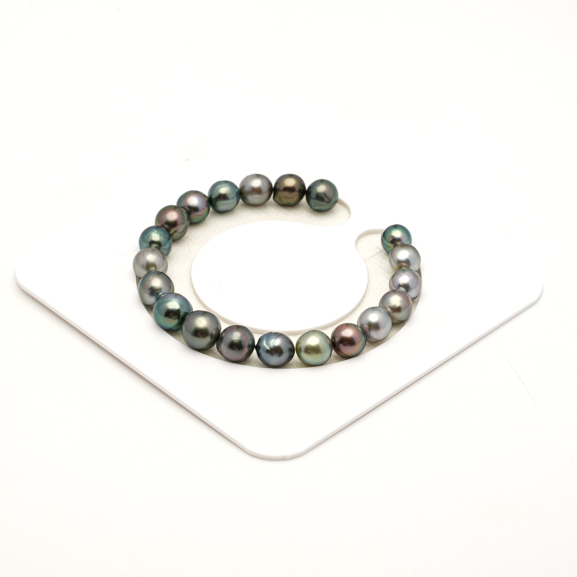 20pcs Multicolor 8-10mm - SR/NR AAA/AA Quality Tahitian Pearl Bracelet BR2532 LP4