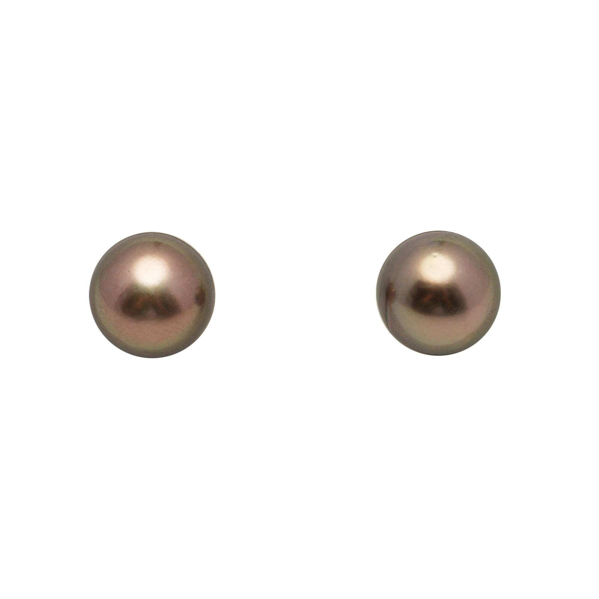 2pcs Copper 8.9-9.1mm - NR AAA/AA Quality Tahitian Pearl Pair ER1972 LP3