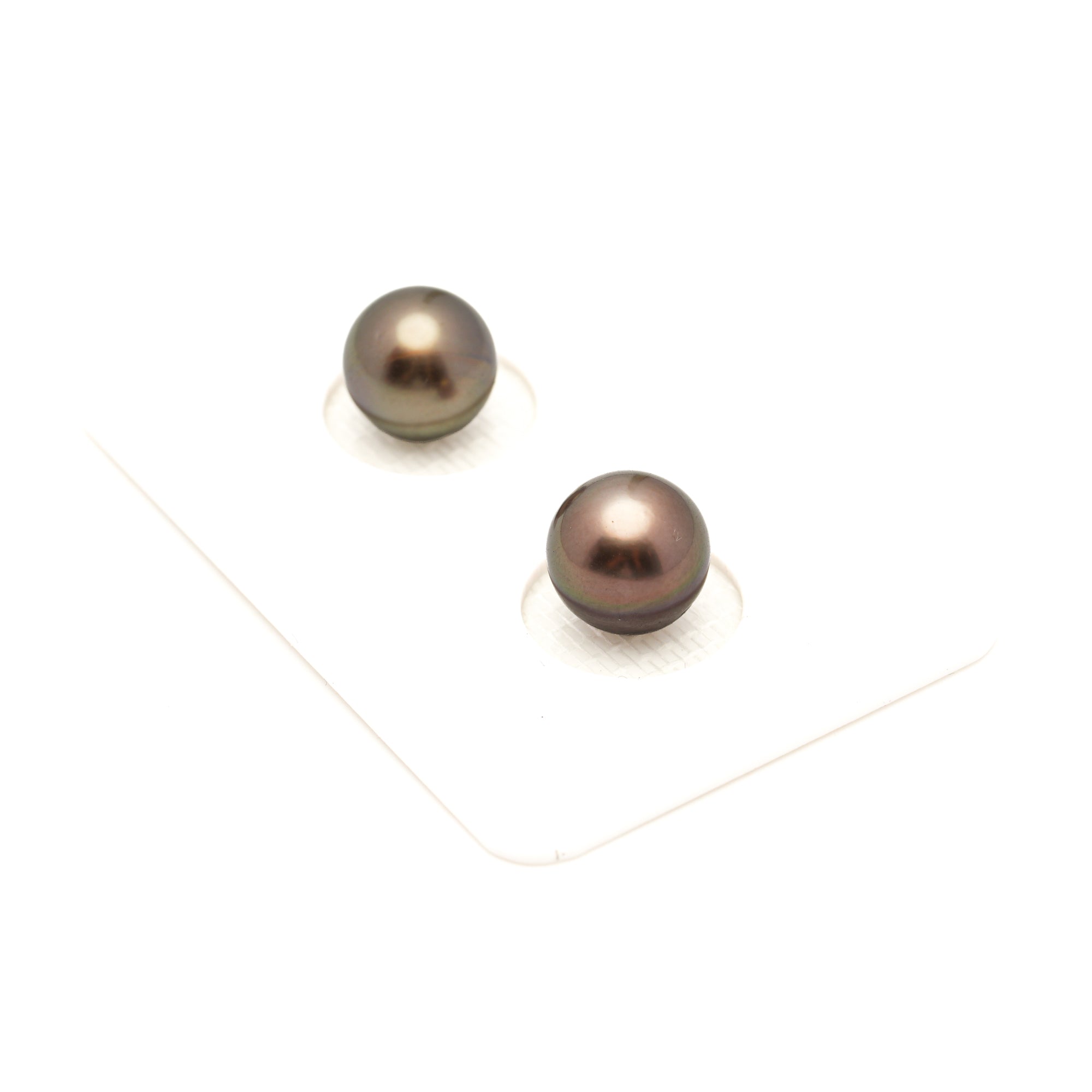 2pcs Copper 8.9-9.1mm - NR AAA/AA Quality Tahitian Pearl Pair ER1972 LP3