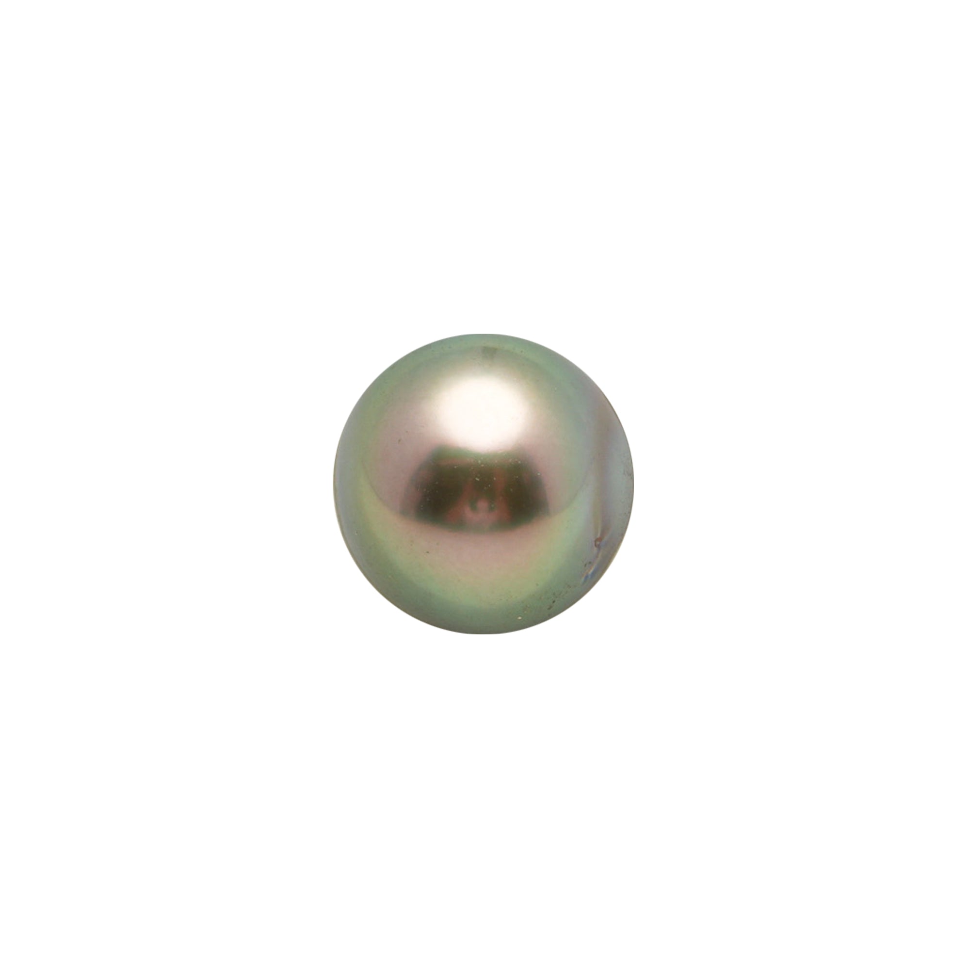 1pcs "High Luster" Light Green 9mm - SB AA/AAA Quality Tahitian Pearl Single LP2582 LP3