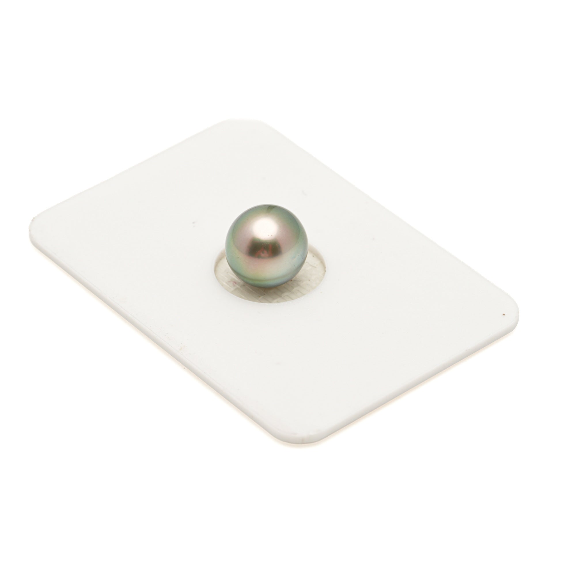 1pcs "High Luster" Light Green 9mm - SB AA/AAA Quality Tahitian Pearl Single LP2582 LP3