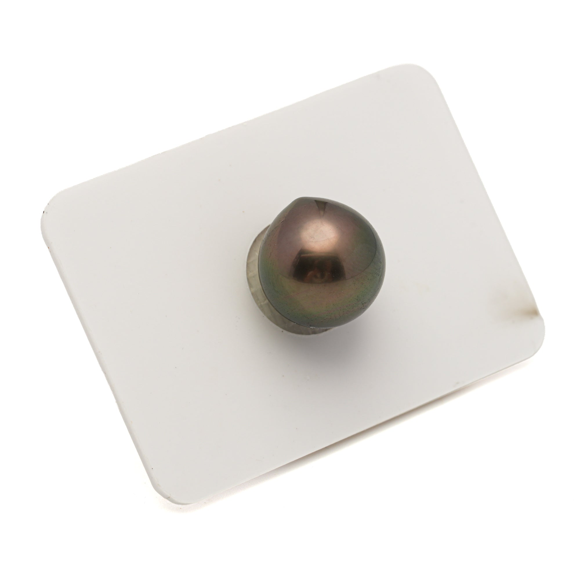 1pcs Brown Green 12.8mm - DROP TOP/AAA Quality Tahitian Pearl Single LP2580 LP3