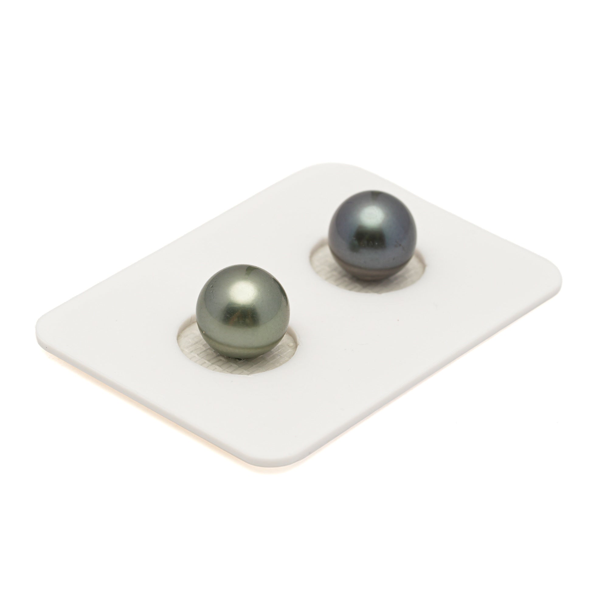 2pcs Multicolor 9.2-9.4mm - SR AAA/AA Quality Tahitian Pearl Pair ER1969 LP3