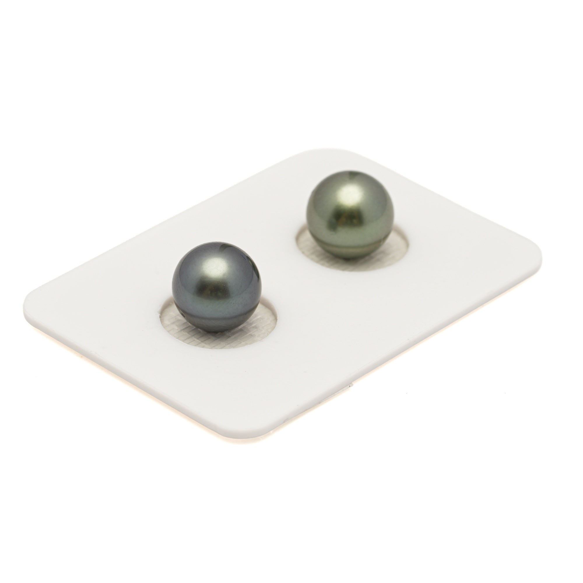 2pcs Multicolor 9.2-9.4mm - SR AAA/AA Quality Tahitian Pearl Pair ER1969 LP3