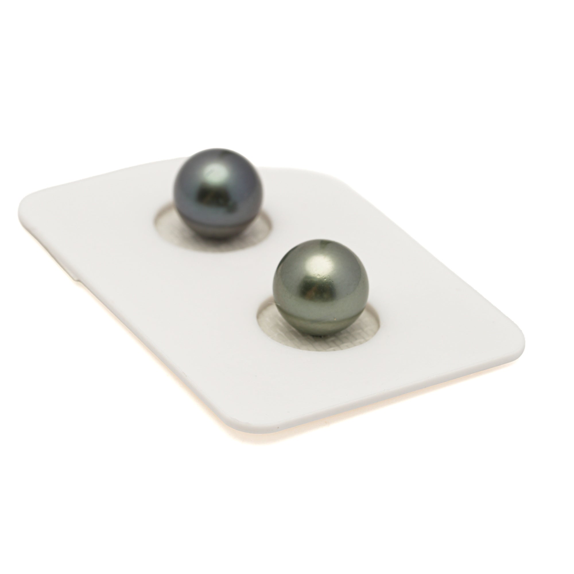 2pcs Multicolor 9.2-9.4mm - SR AAA/AA Quality Tahitian Pearl Pair ER1969 LP3