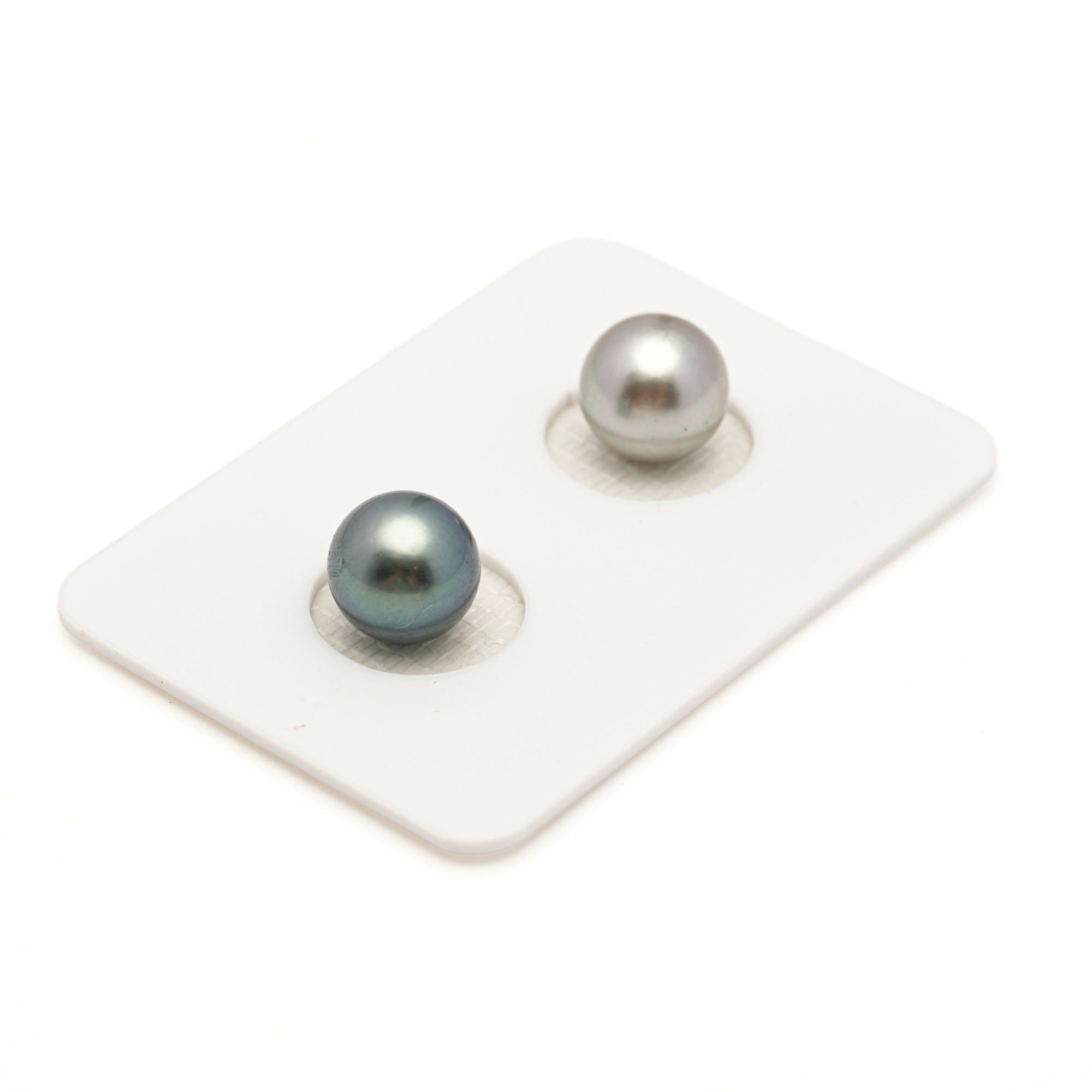 2pcs "High Luster" Multicolor 8.6-8.8mm - SR AAA/AA Quality Tahitian Pearl Pair ER1968 LP3