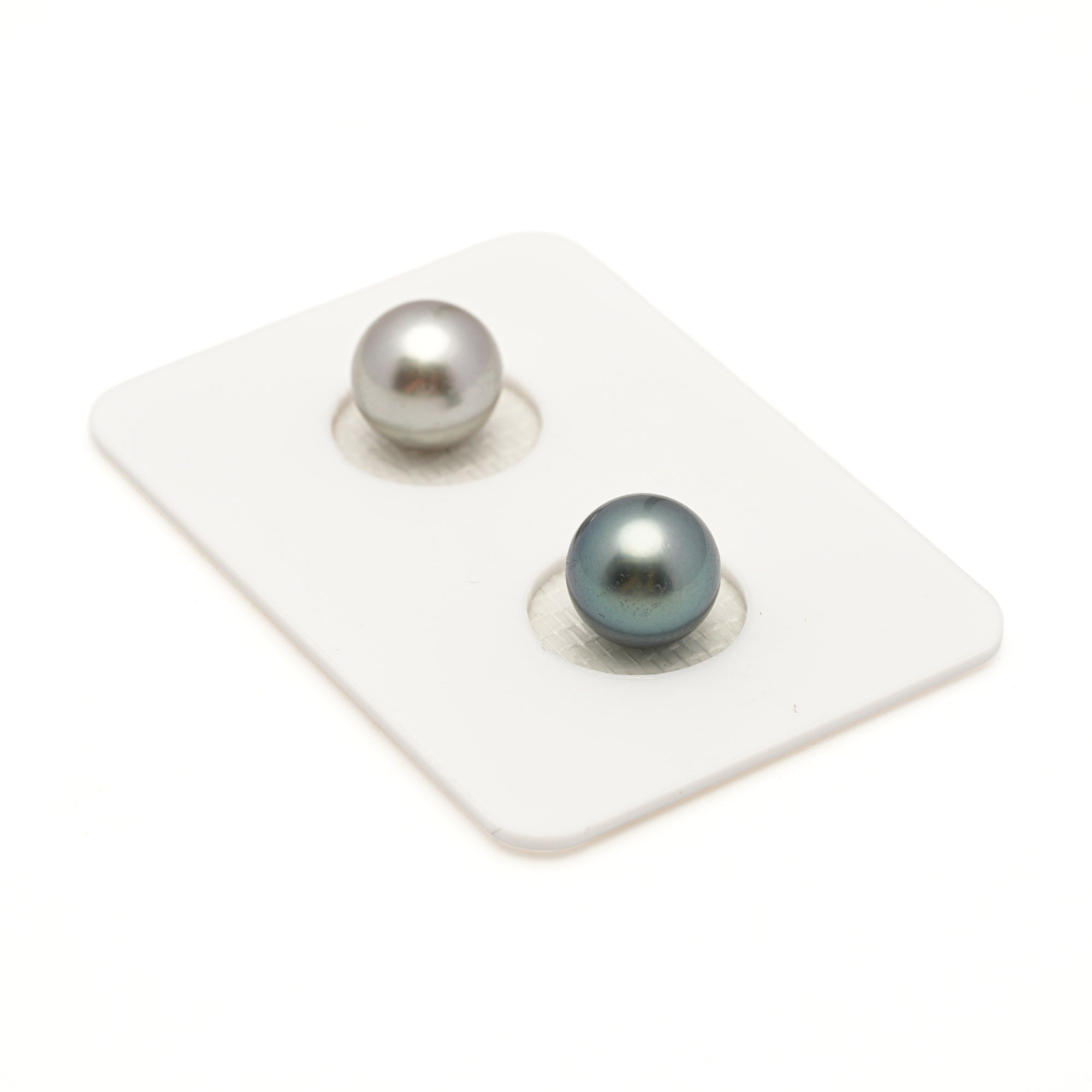 2pcs "High Luster" Multicolor 8.6-8.8mm - SR AAA/AA Quality Tahitian Pearl Pair ER1968 LP3