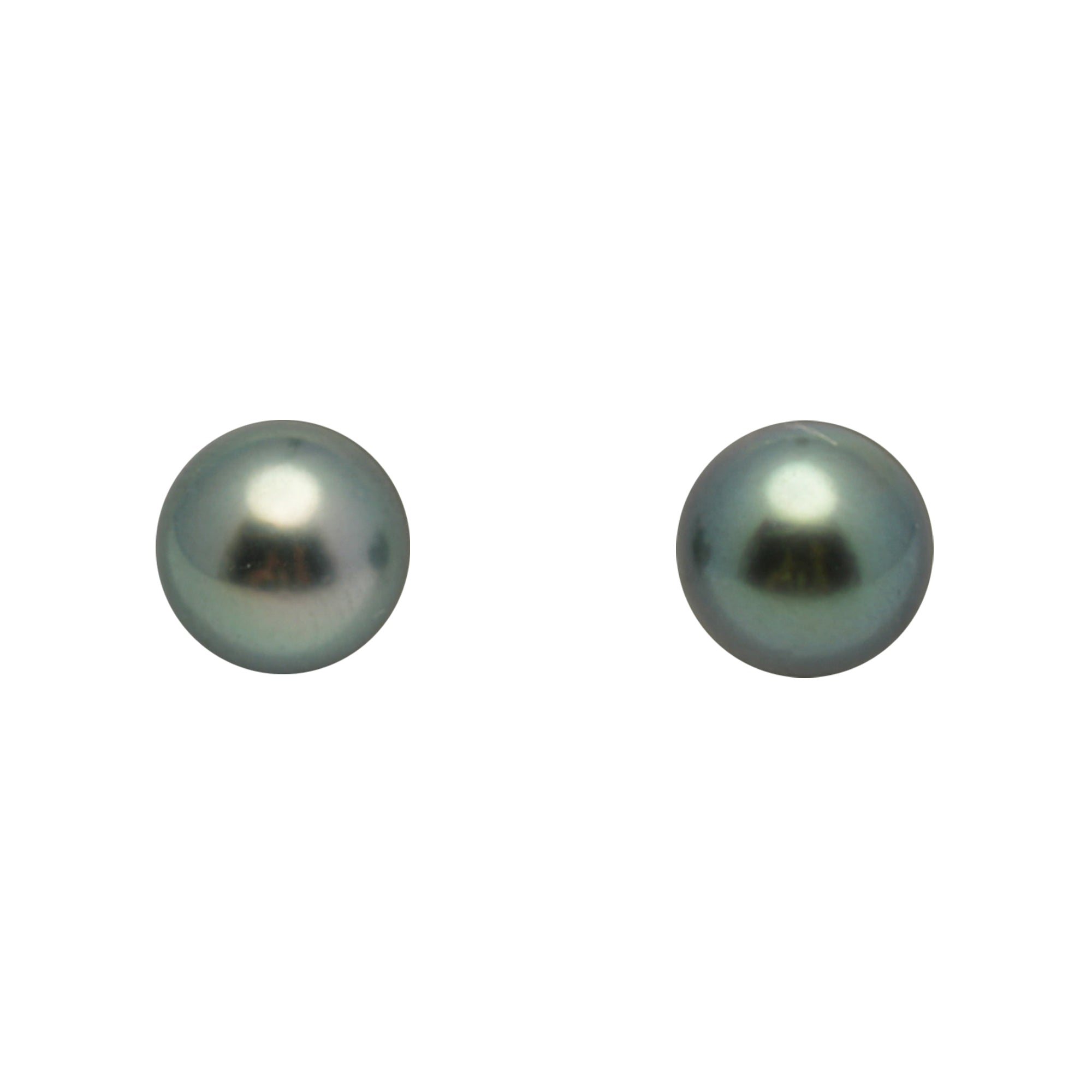2pcs Light Green 8.3mm - RSR AAA/AA Quality Tahitian Pearl Pair ER1973 LP3