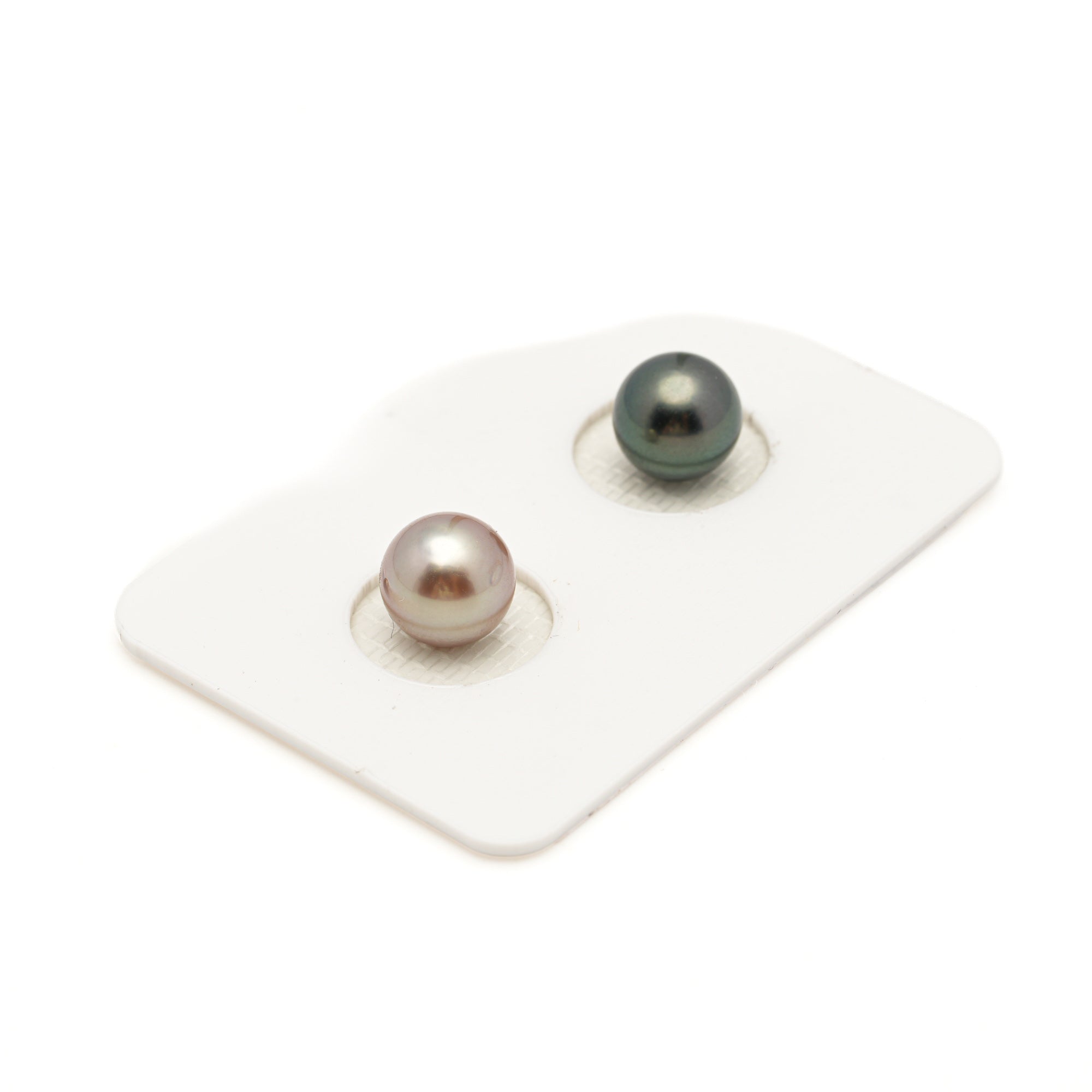 2pcs Multicolor 8.1mm - SR AAA Quality Tahitian Pearl Pair ER1980 LP3