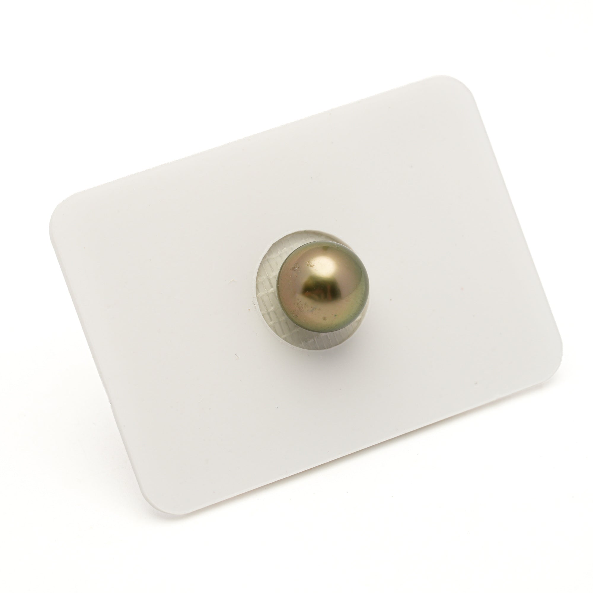 1pcs "High Luster" Golden Green 9.2mm - NR AAA/AA Quality Tahitian Pearl Single LP2576 LP3