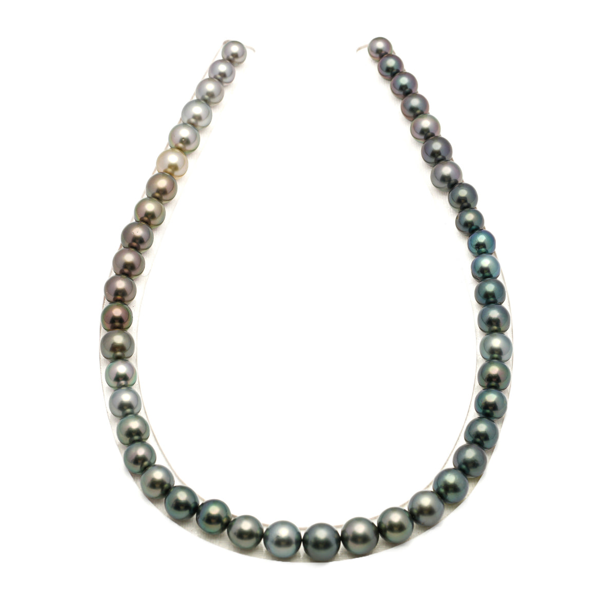 45pcs Multicolor 8-10mm - SR/NR AAA/AA Quality Tahitian Pearl Necklace NL1802 LP5