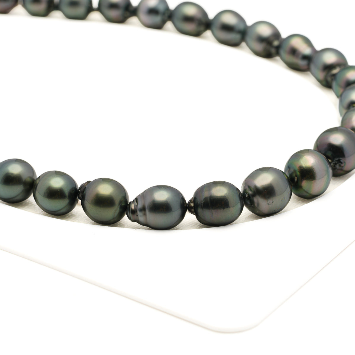 32pcs Green 11-13mm - SB AAA Quality Tahitian Pearl Necklace NL1809 LP5