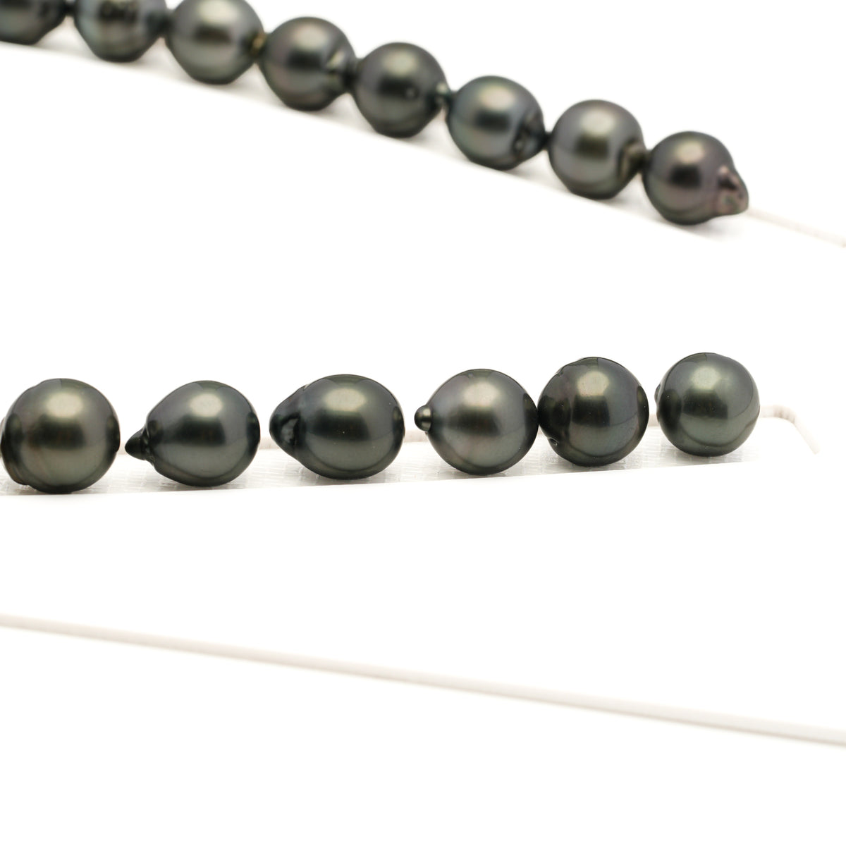 31pcs Green Mix 11-12mm - SB AAA/AA Quality Tahitian Pearl Necklace NL1810 LP5
